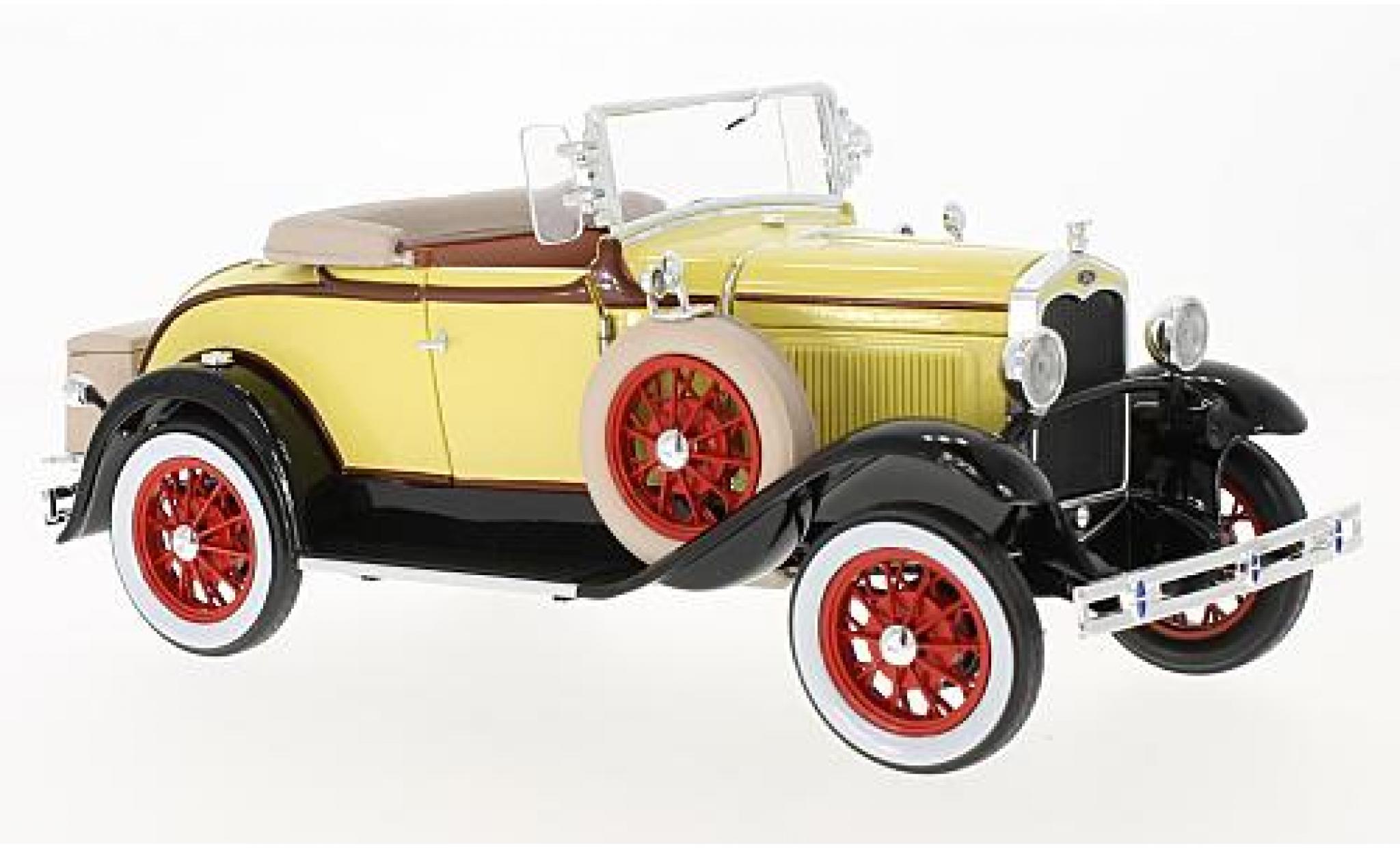 Ford Model A 1/18 Sun Star Roadster yellow/black 1931 diecast model cars