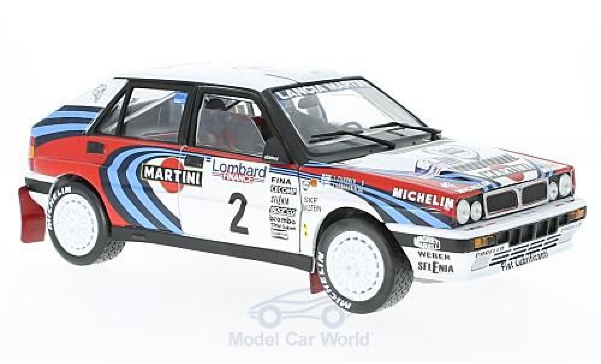 Lancia Delta 1/18 Sun Star HF Integrale 16V No.2 Martini RAC Rally 1991 J.Kankkunen/J.Piironen ohne Vitrine diecast model cars