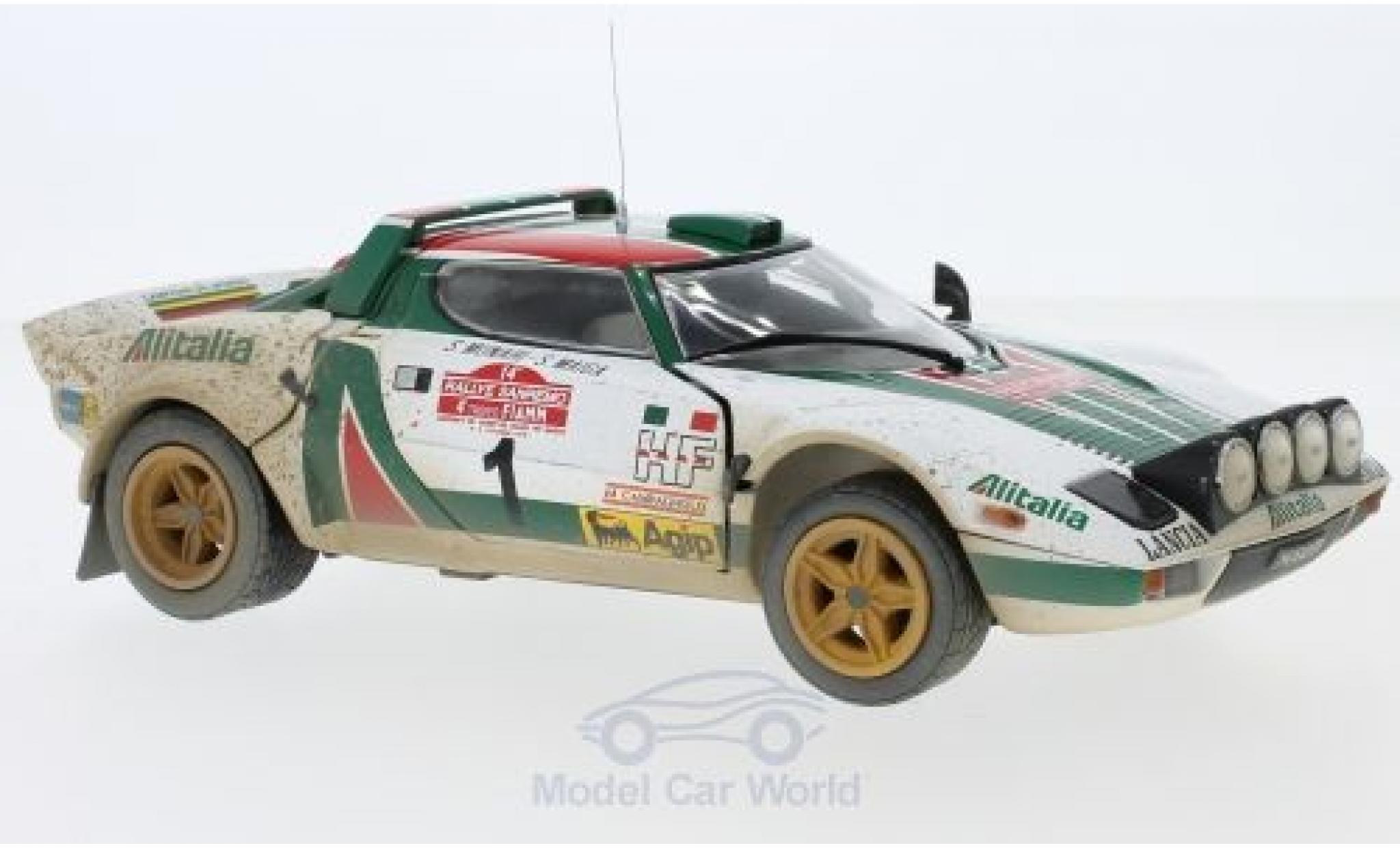 Lancia Stratos 1/18 Sun Star HF No.1 Alitalia Rally WM Rally Sanremo 1976 Muddy Version S.Munari/S.Maiga diecast model cars