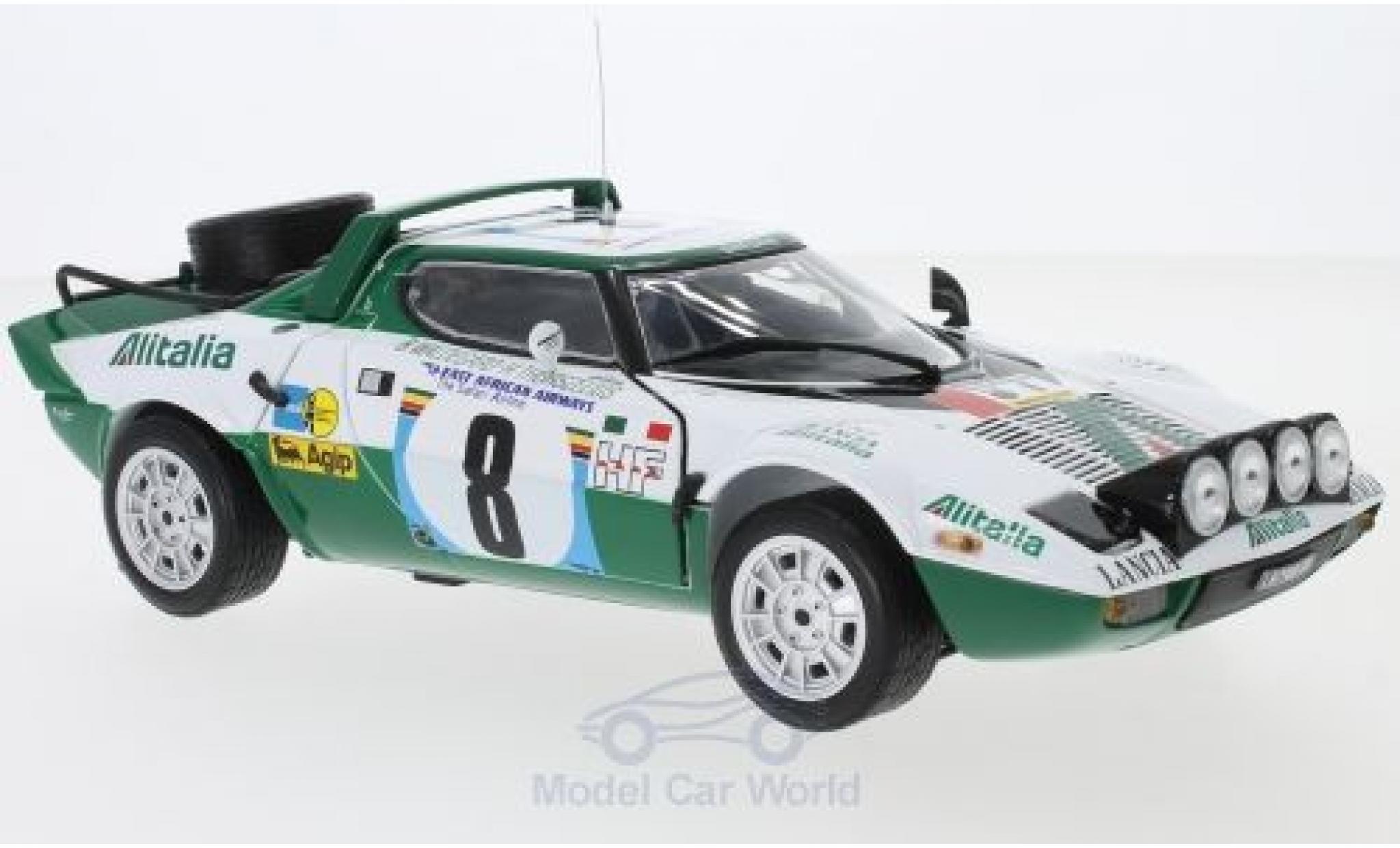 Lancia Stratos 1/18 Sun Star HF No.8 Alitalia Safari Rally 1975 B.Waldegard/H.Thorszelius diecast model cars