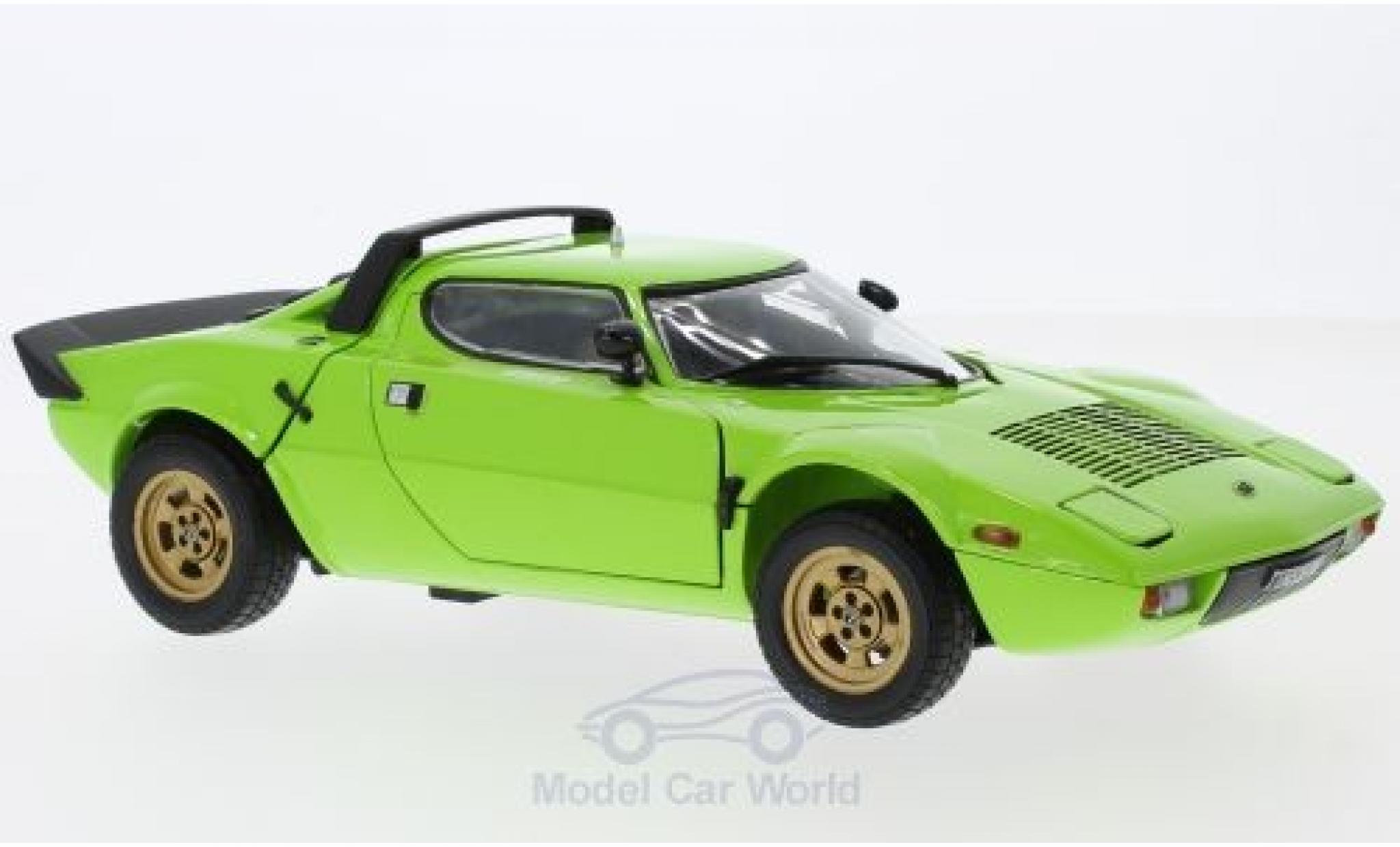 Lancia Stratos 1/18 Sun Star Stradale green 1975 ohne Vitrine diecast model cars
