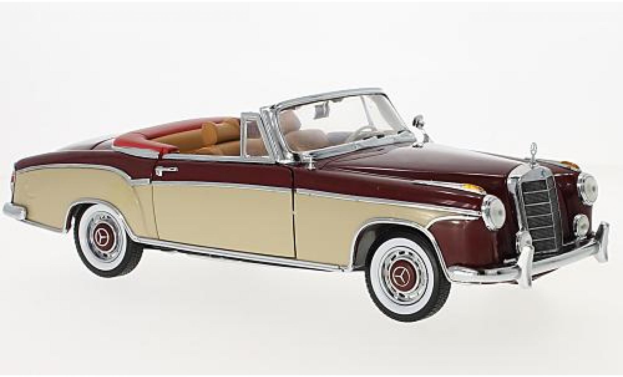 Mercedes 220 1/18 Sun Star SE Convertible red/beige 1958 diecast model cars