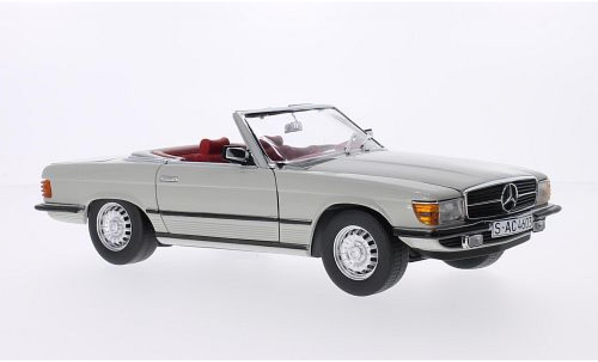 Mercedes 350 1/18 Sun Star SL (R107) grey 1977 Verdeck ouvert diecast model cars