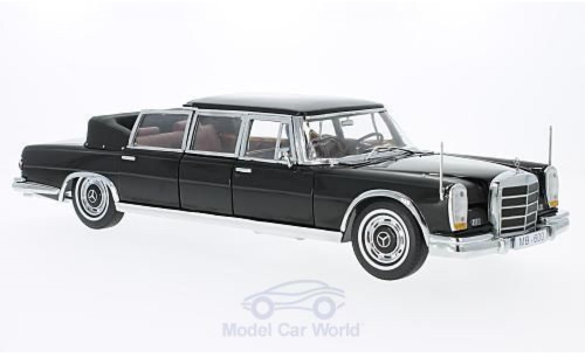Mercedes 600 1/18 Sun Star Landaulet black 1966 diecast model cars