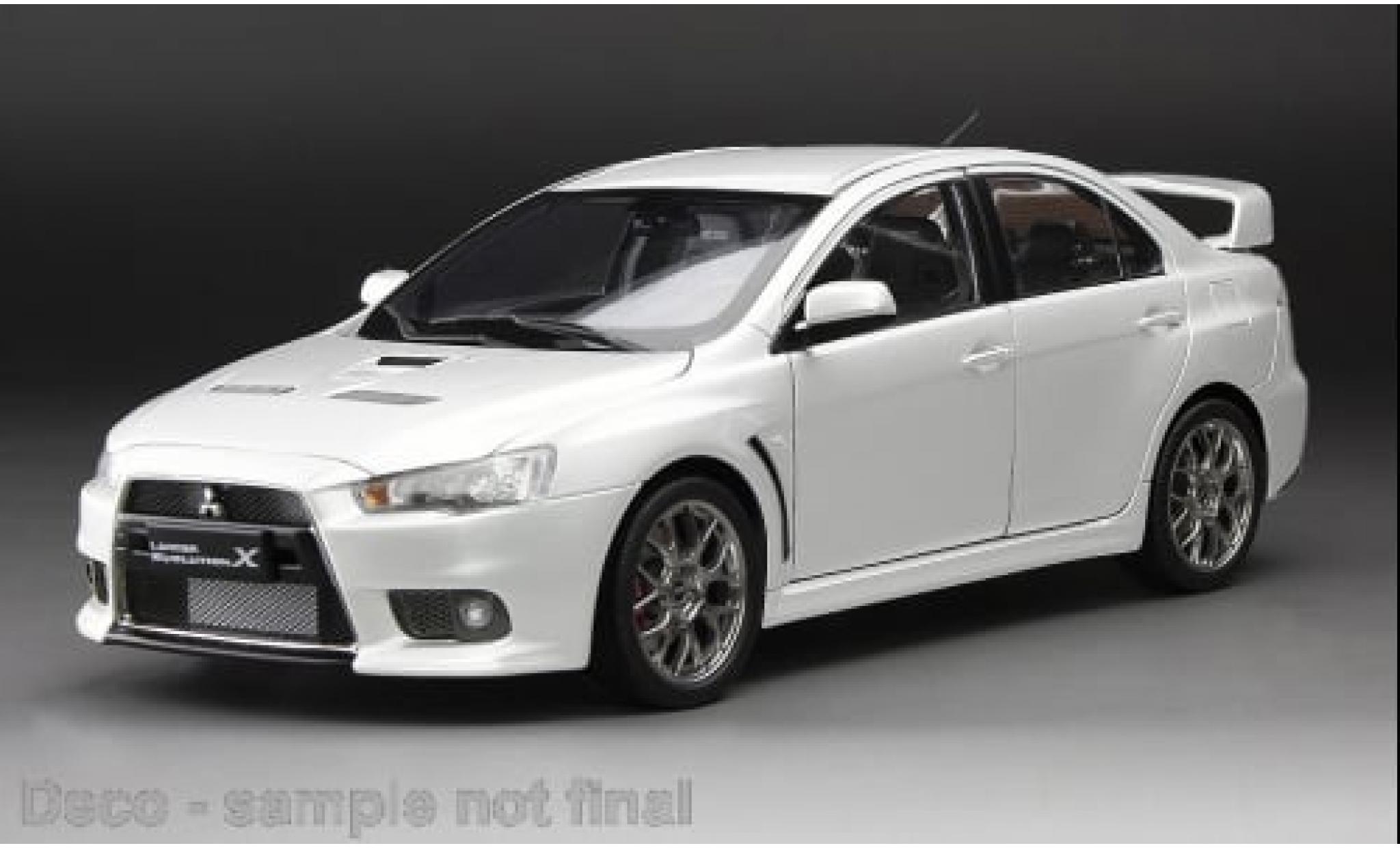 Mitsubishi Lancer 1/18 Sun Star Evolution X white 1:18 diecast model cars