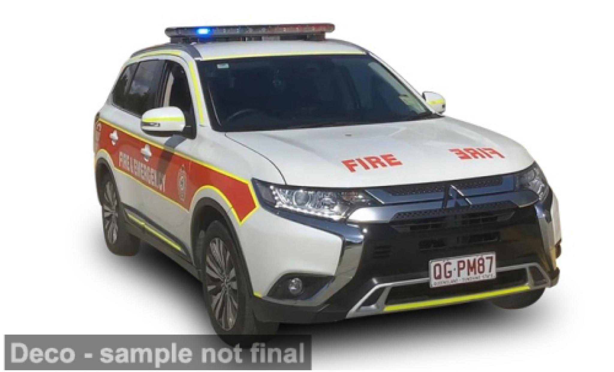Mitsubishi Outlander 1/43 Sun Star 2019 Queensland Fire and Emergency Service 1:43 diecast model cars