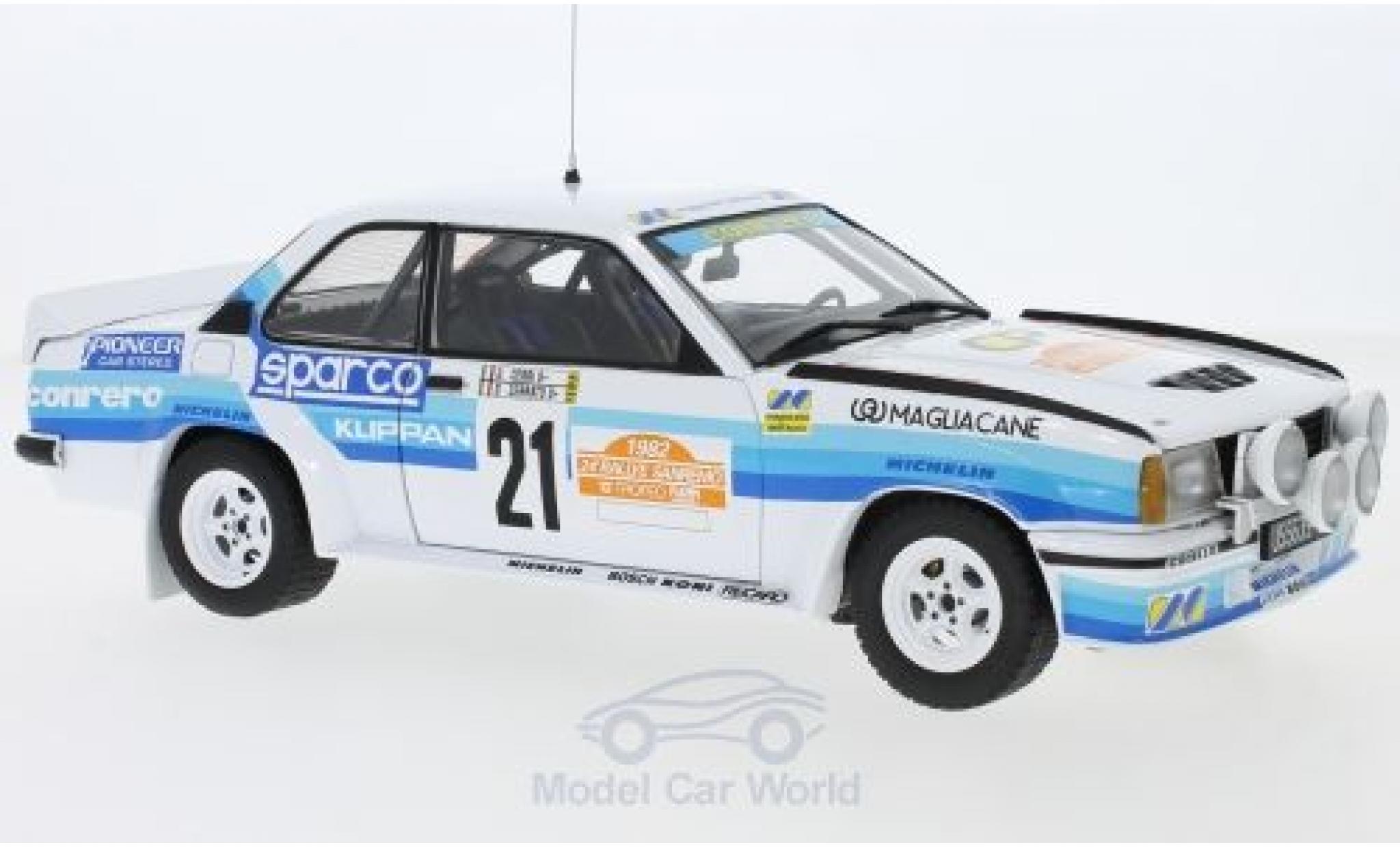 Opel Ascona 1/18 Sun Star 400 No.21 Conrero Rally WM Rally San Remo 1982 D.Cerrato/G.Cerri diecast model cars