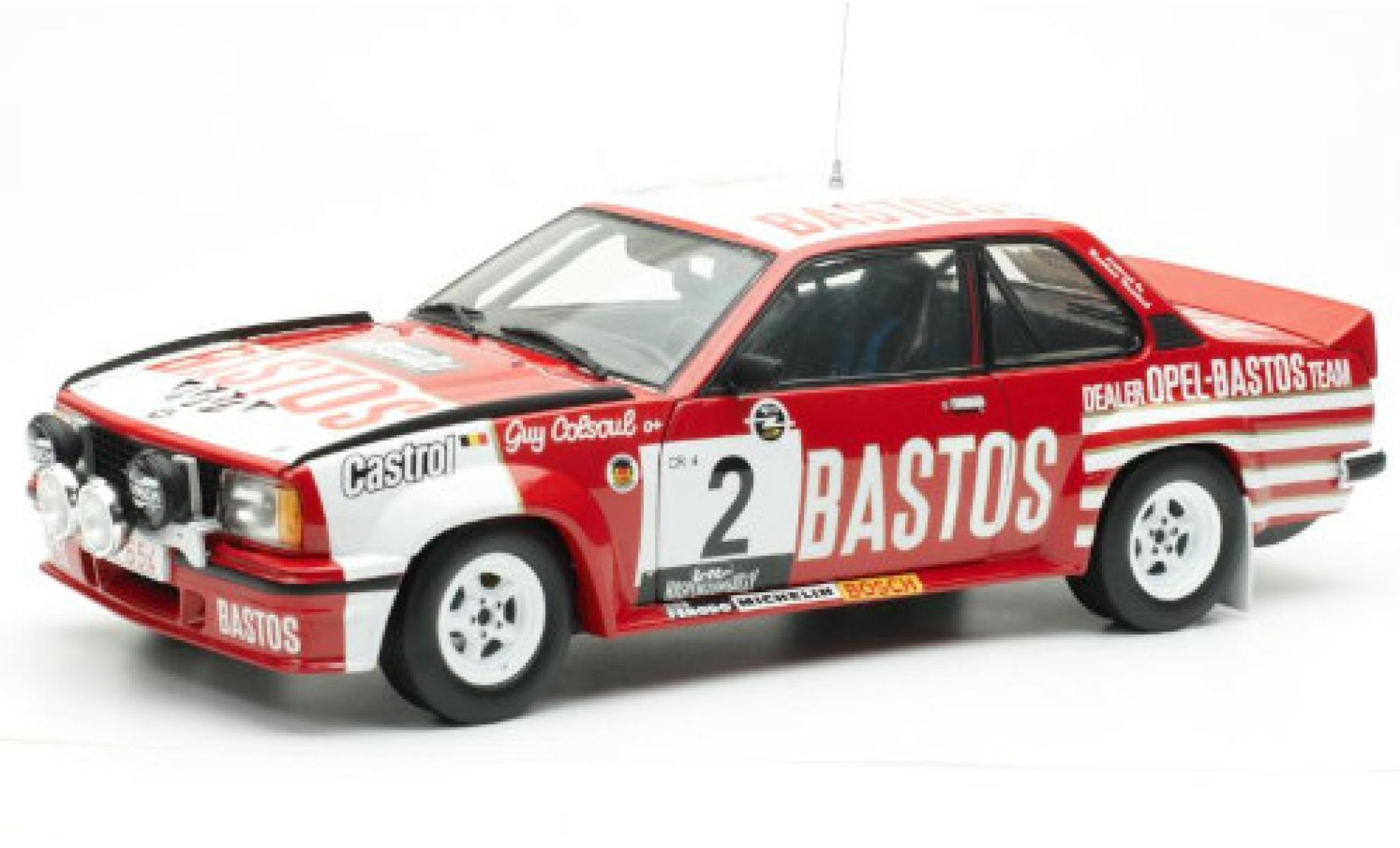 Opel Ascona 1/18 Sun Star B 400 No.2 -Bastos Dealer Team Bastos Lotto Haspengouwrally 1982 y compris les Decals G.Colsoul/A.Lopes diecast model cars