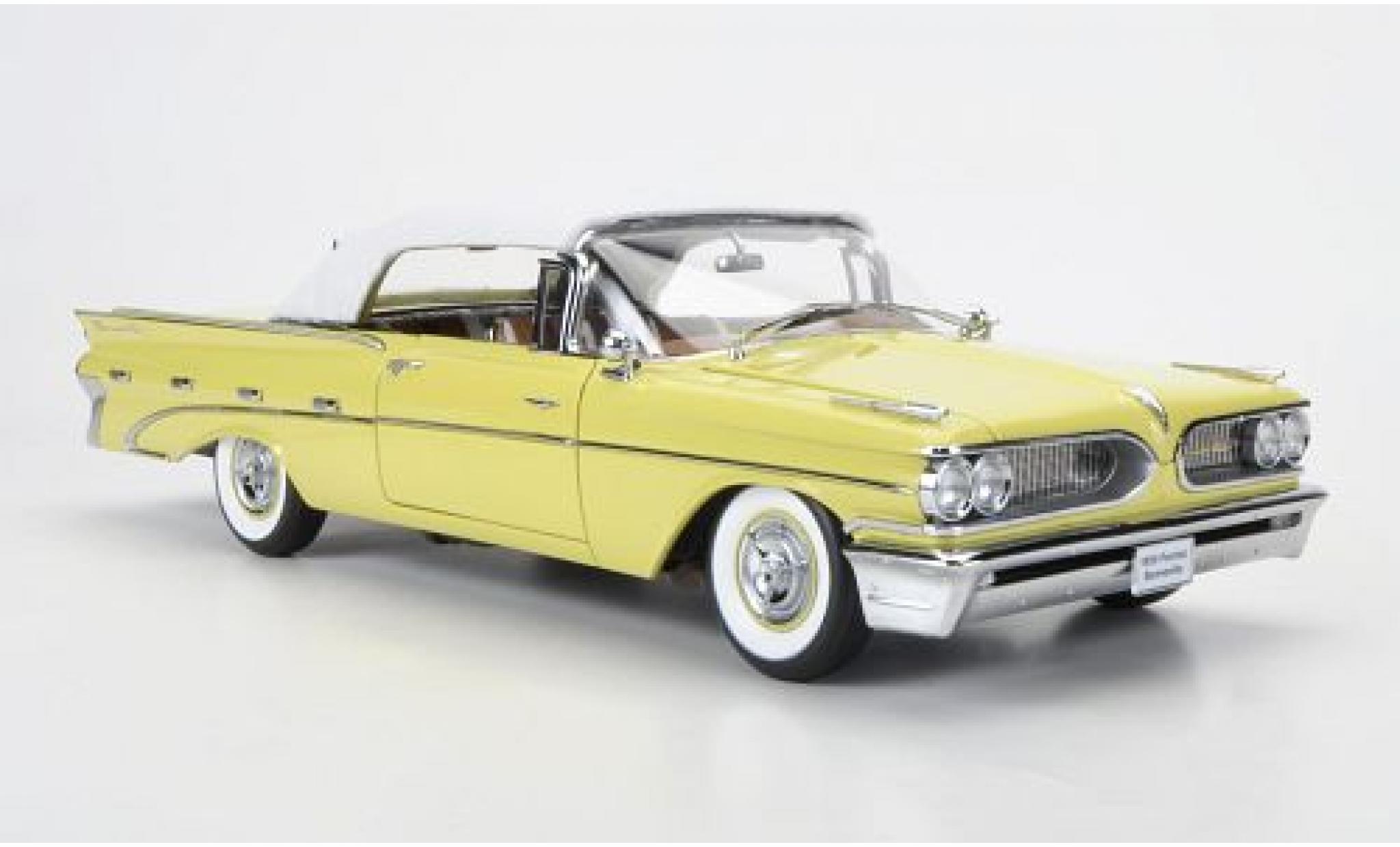 Pontiac Bonneville 1/18 Sun Star Convertible white/yellow 1959 ferm&eacute; diecast model cars