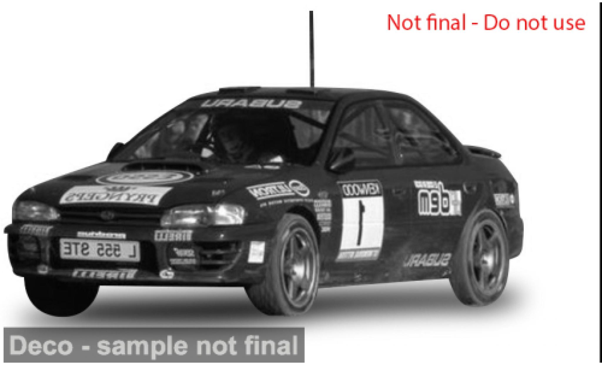 Subaru Impreza 1/18 Sun Star 555 Memorial Bettega 1994 #1 1:18 diecast model cars