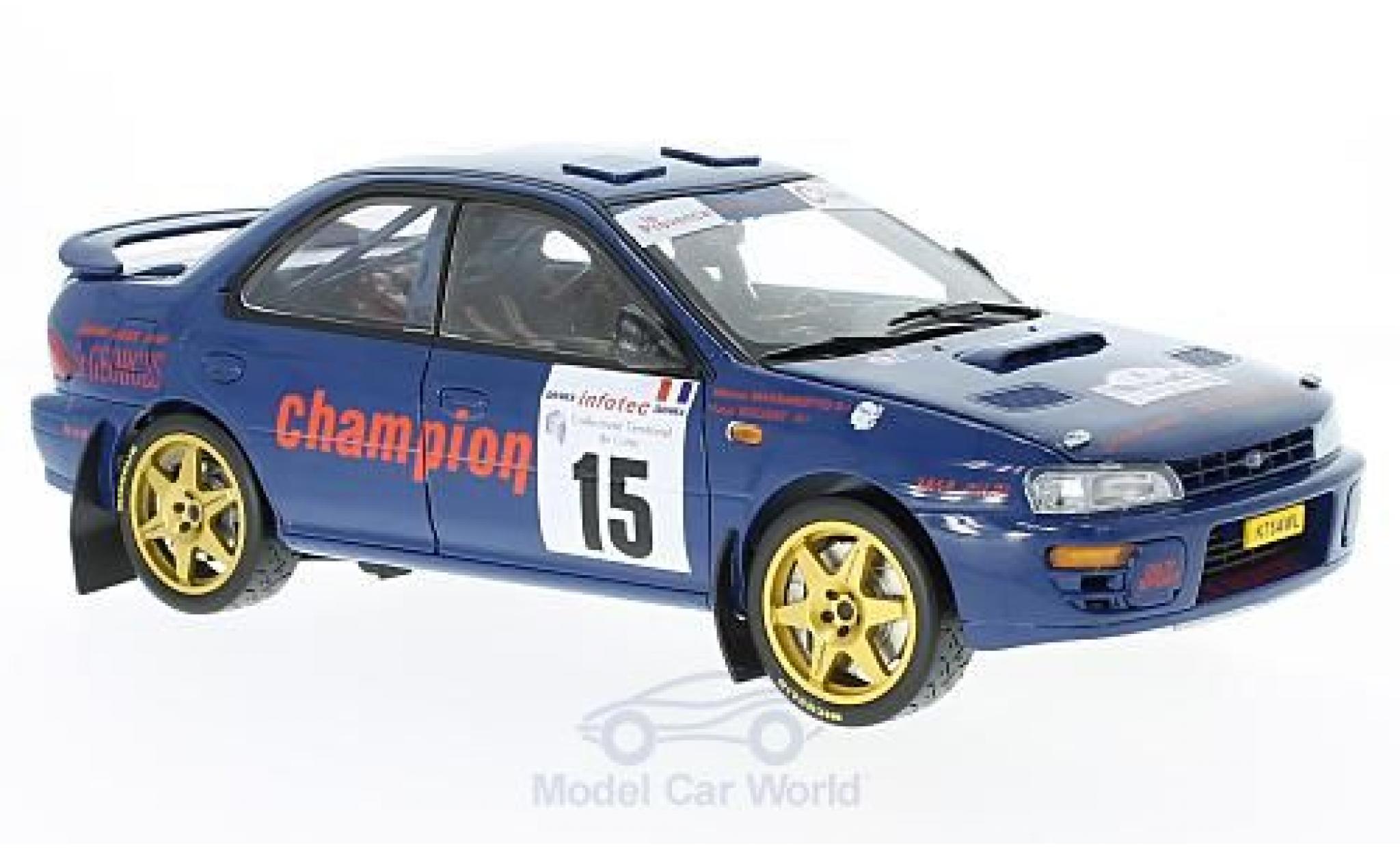 Subaru Impreza 555 1/18 Sun Star 555 No.15 Tour de Corse 1996 M.Massaredto/Y.Bouzat diecast model cars