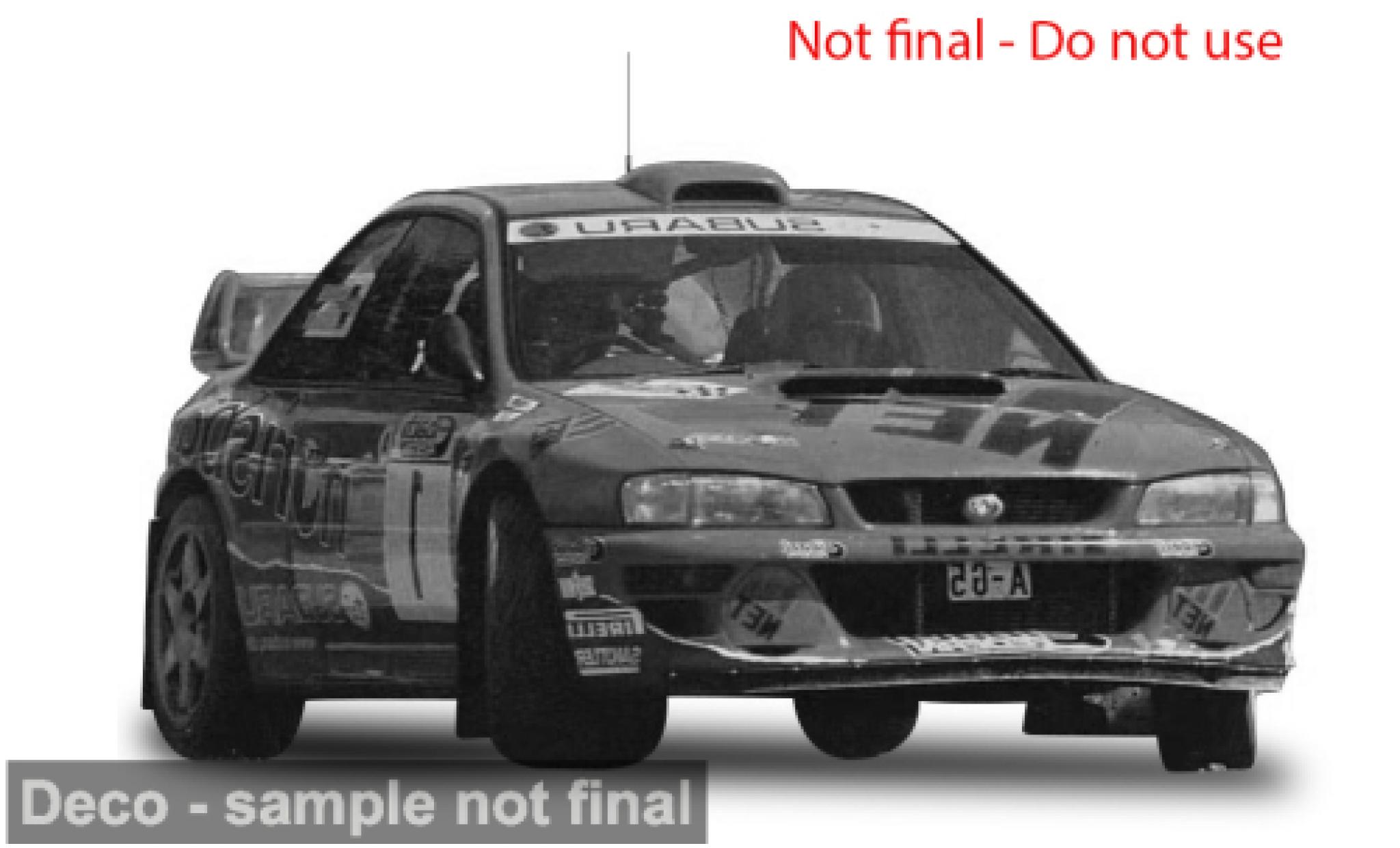Subaru Impreza 1/18 Sun Star S5 WRC Rally Deutschland 1999 #1 1:18 diecast model cars