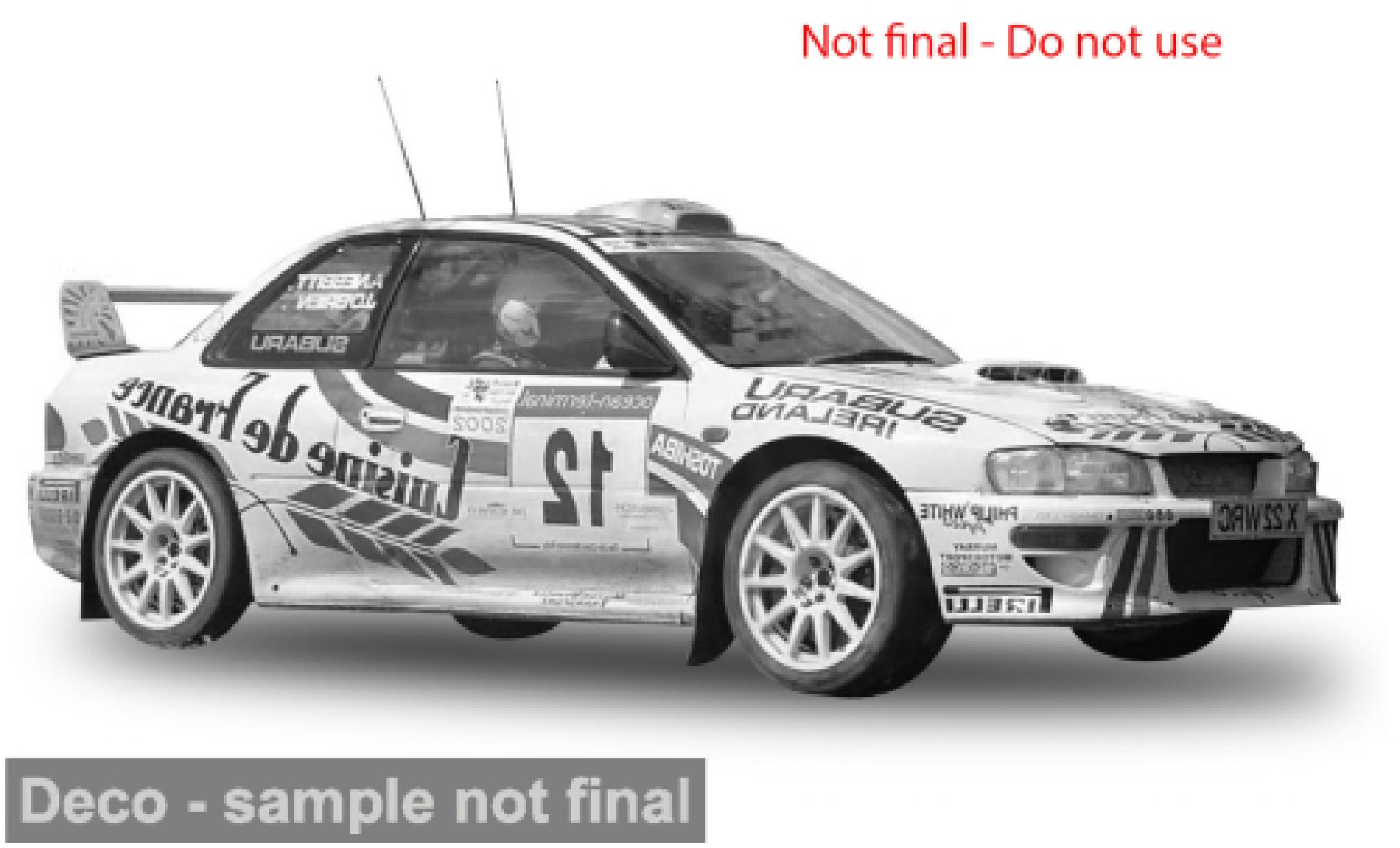 Subaru Impreza 1/18 Sun Star S6 WRC Jim Clark Rally 2002 #12 1:18 diecast model cars