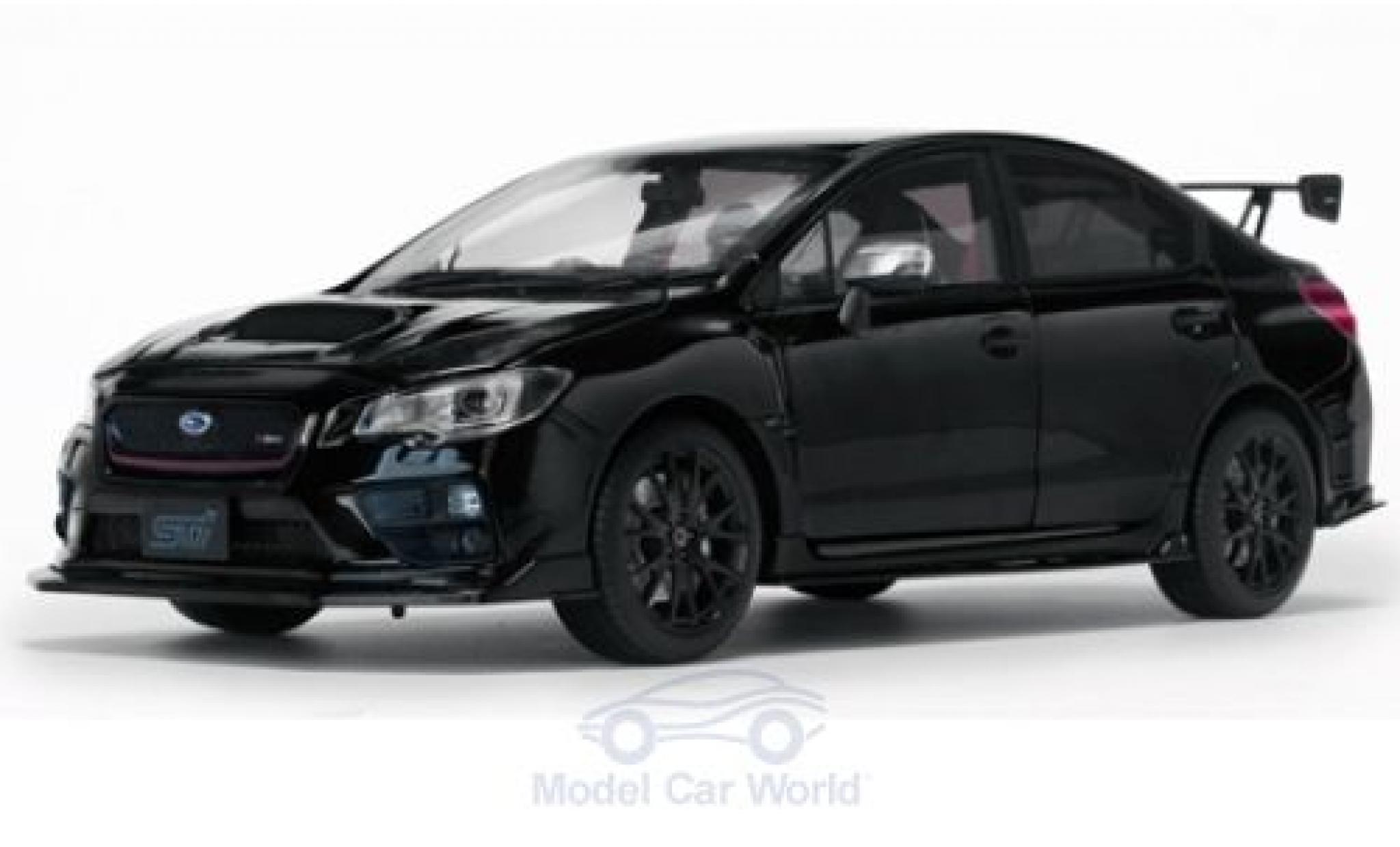 Subaru WRX 1/18 Sun Star STI (S207) black RHD 2015 NBR Challenge Package diecast model cars
