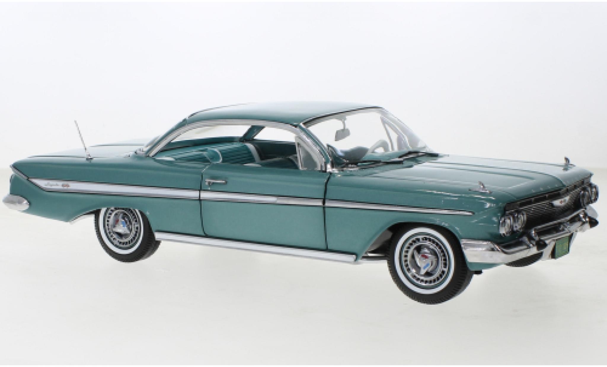 Chevrolet Impala 1/18 Sun Star Sport Coupe metallise turquoise 1961 diecast model cars