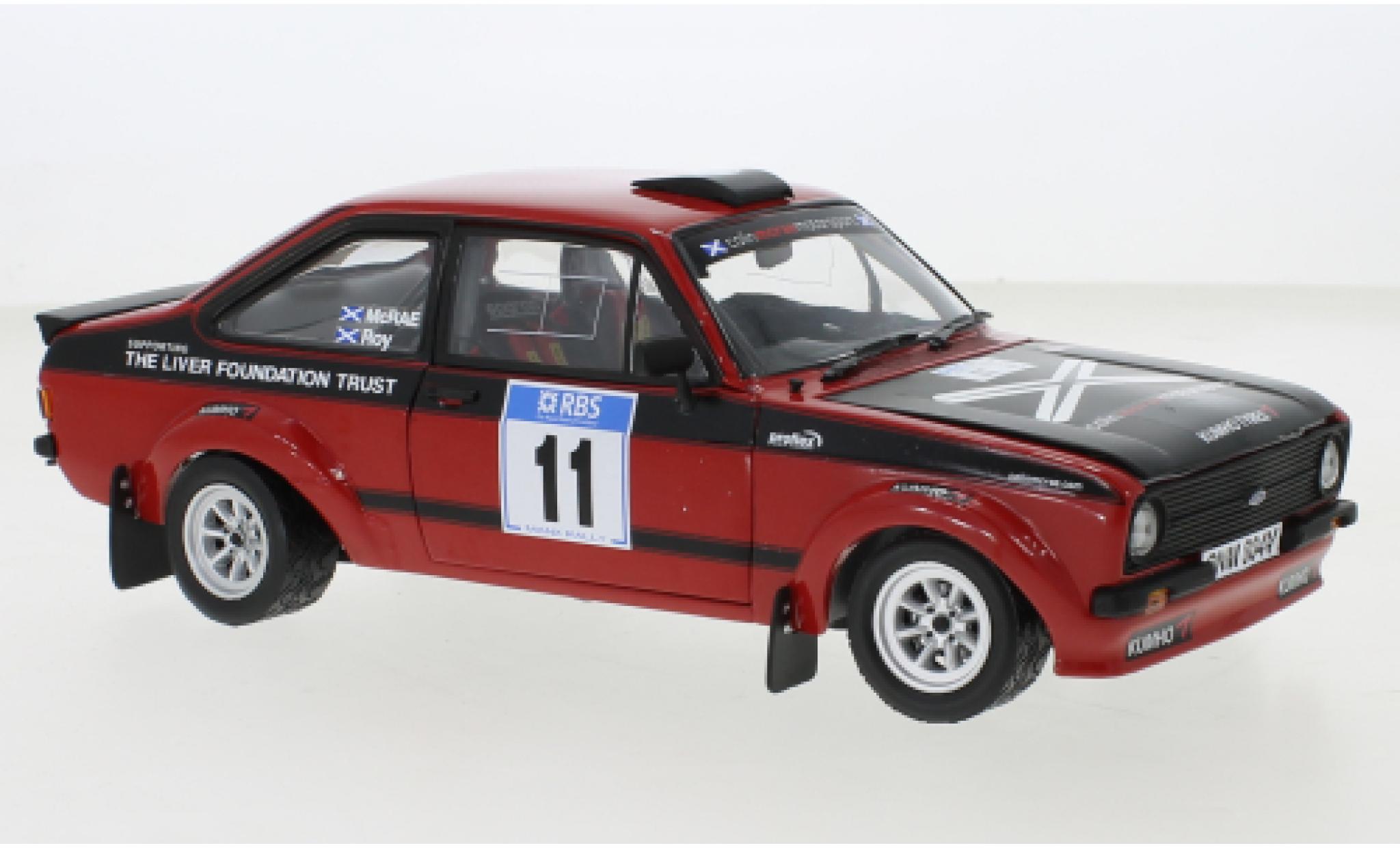 Ford Escort 1/18 Sun Star MkII RS 1800 No.11 Rally Manx 2007 diecast model cars