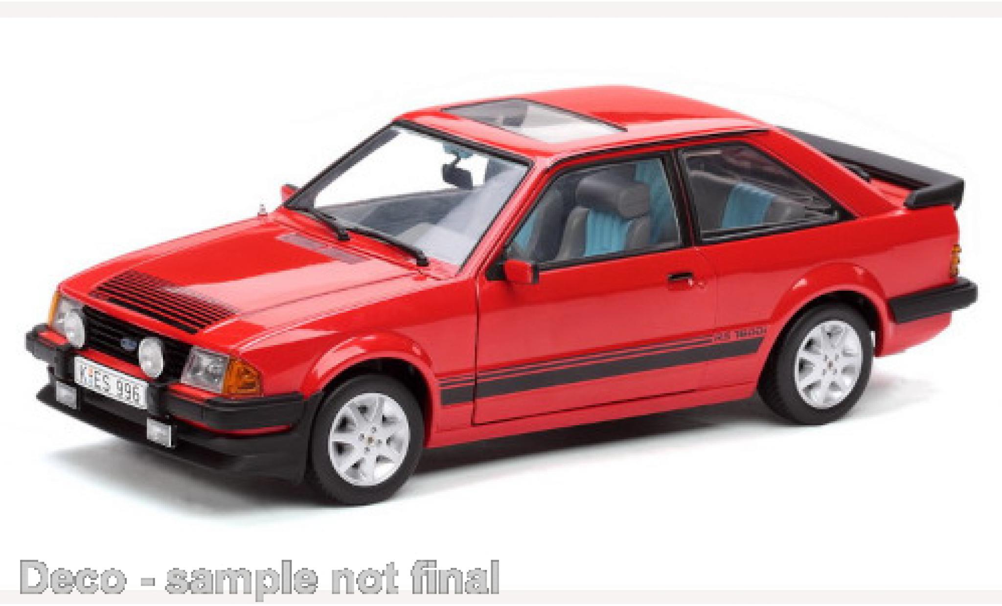 Ford Escort 1/18 Sun Star MKIII RS 1600i red 1983 diecast model cars