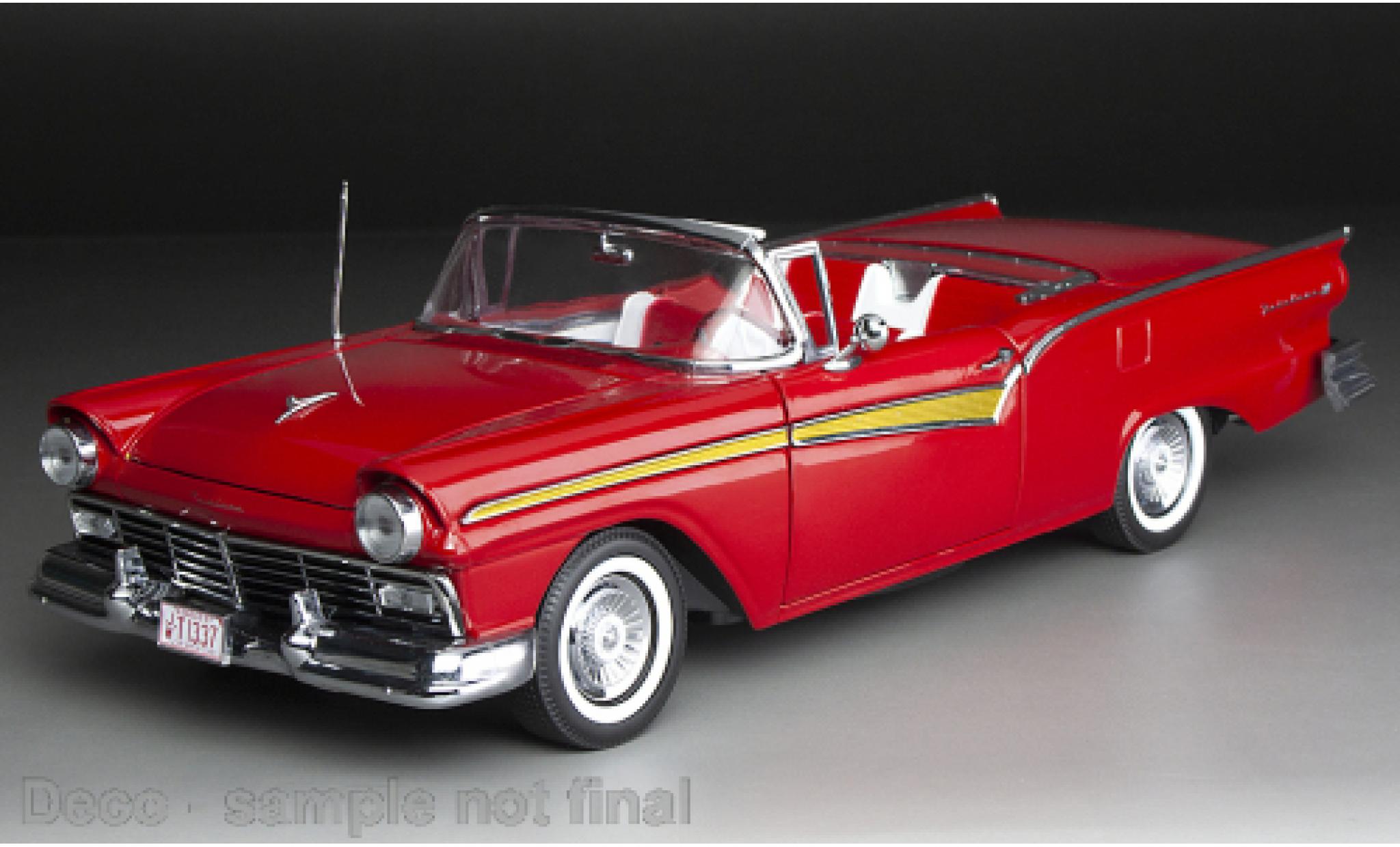 Ford Fairlane 1/18 Sun Star 500 Skyliner red 1957 diecast model cars