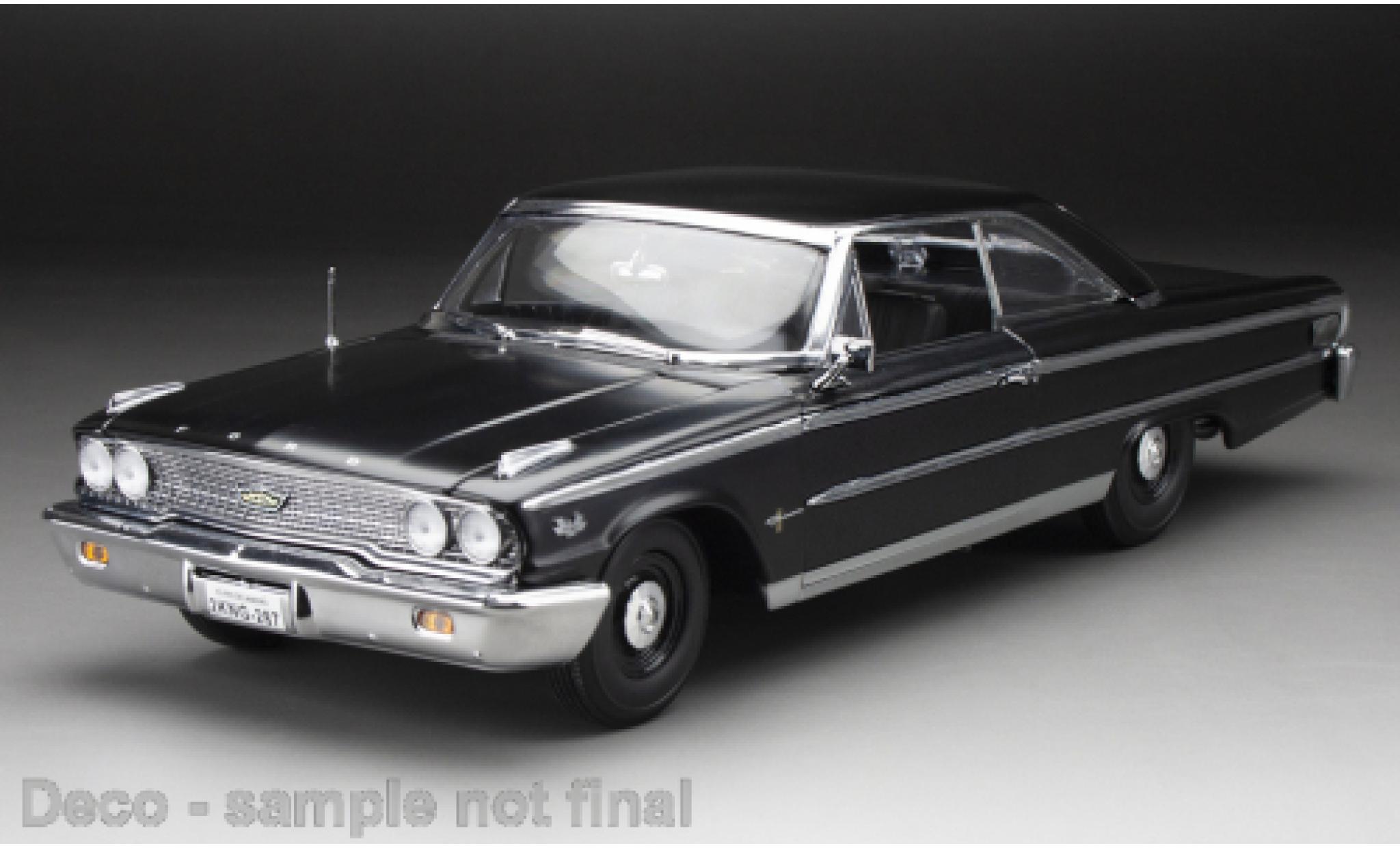 Ford Galaxy 1/18 Sun Star Galaxie 500 XL Hardtop black 1963 diecast model cars