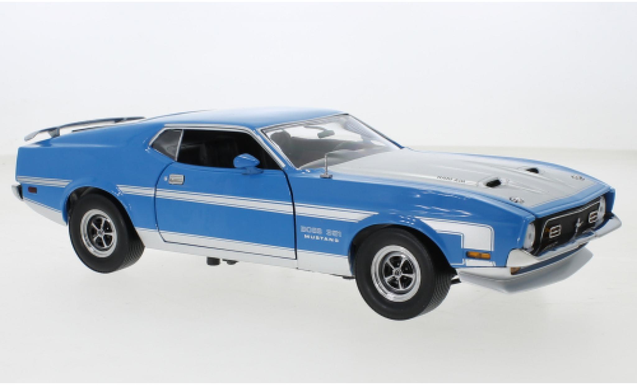 Ford Mustang 1/18 Sun Star Boss 351 blue/grey 1971 diecast model cars