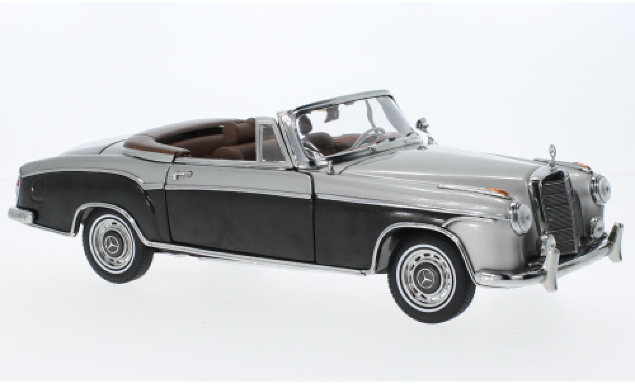 Mercedes 220 1/18 Sun Star SE cabriolet (W128) grey/grey 1960 diecast model cars