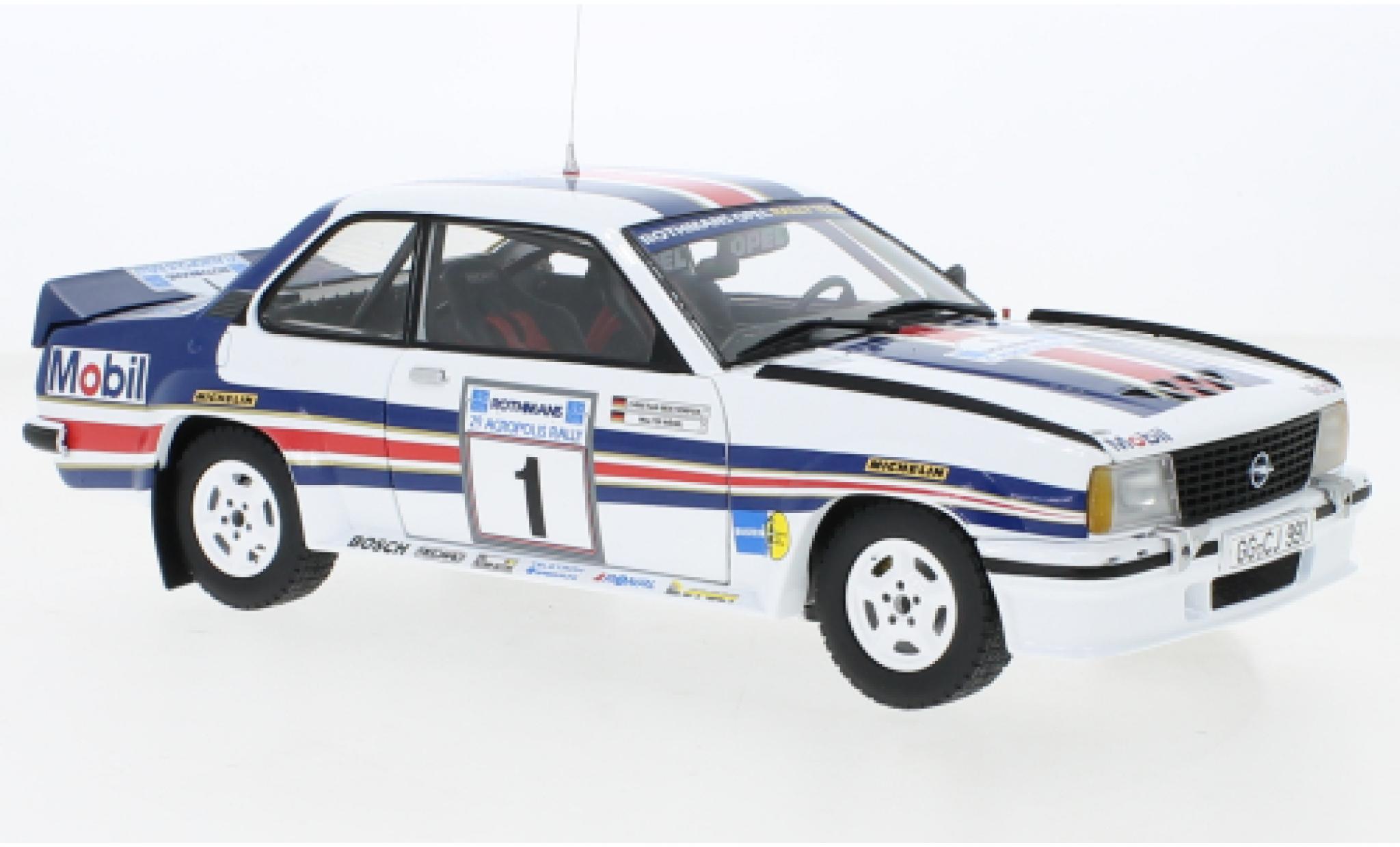 Opel Ascona 1/18 Sun Star B 400 No.1 Rothmans Rally Team Rothmans Rally WM Rally Acropolis 1982 diecast model cars