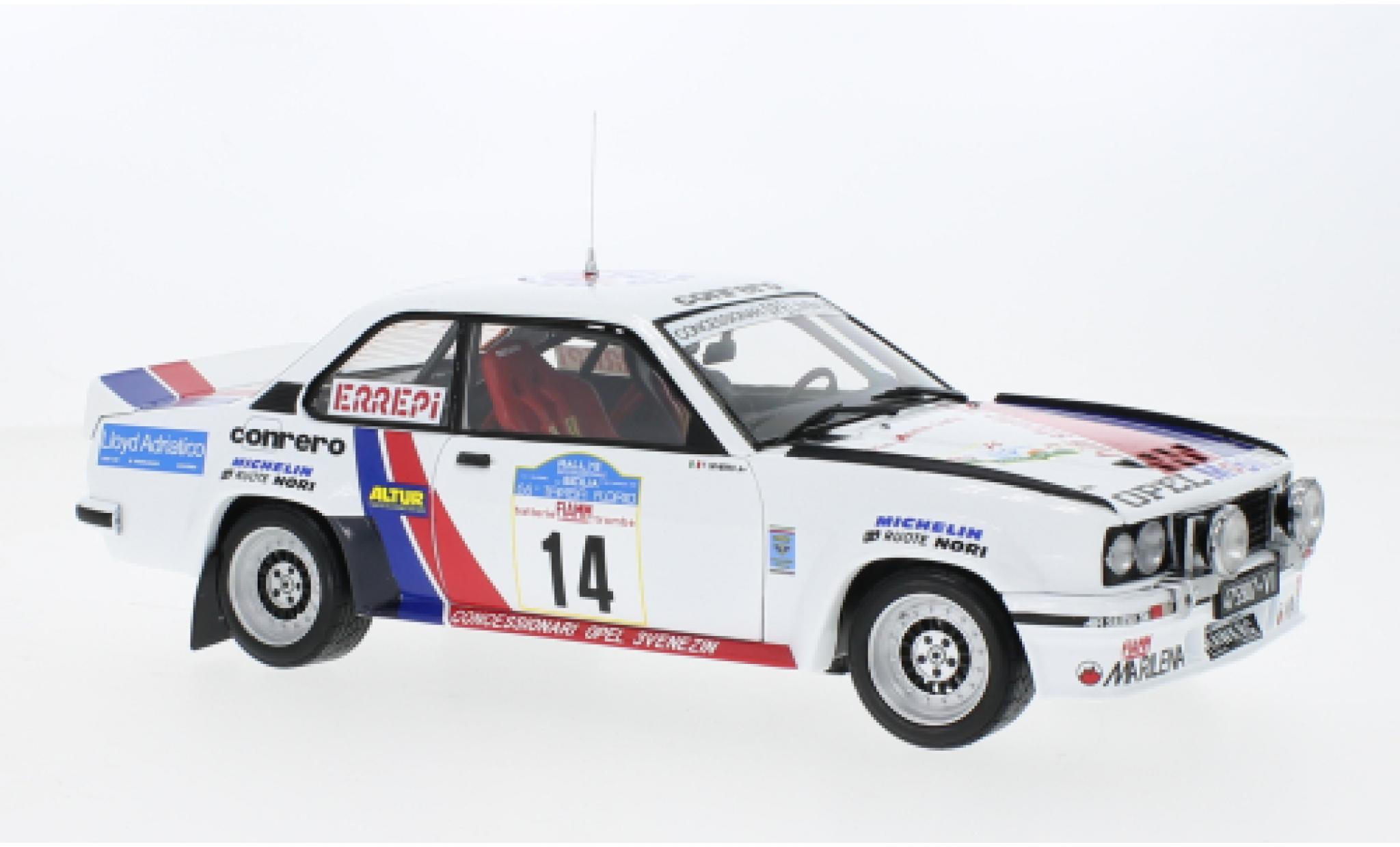 Opel Ascona 1/18 Sun Star B 400 No.14 Hawk Racing Club Rally WM Rally Targa Florio 1981 diecast model cars