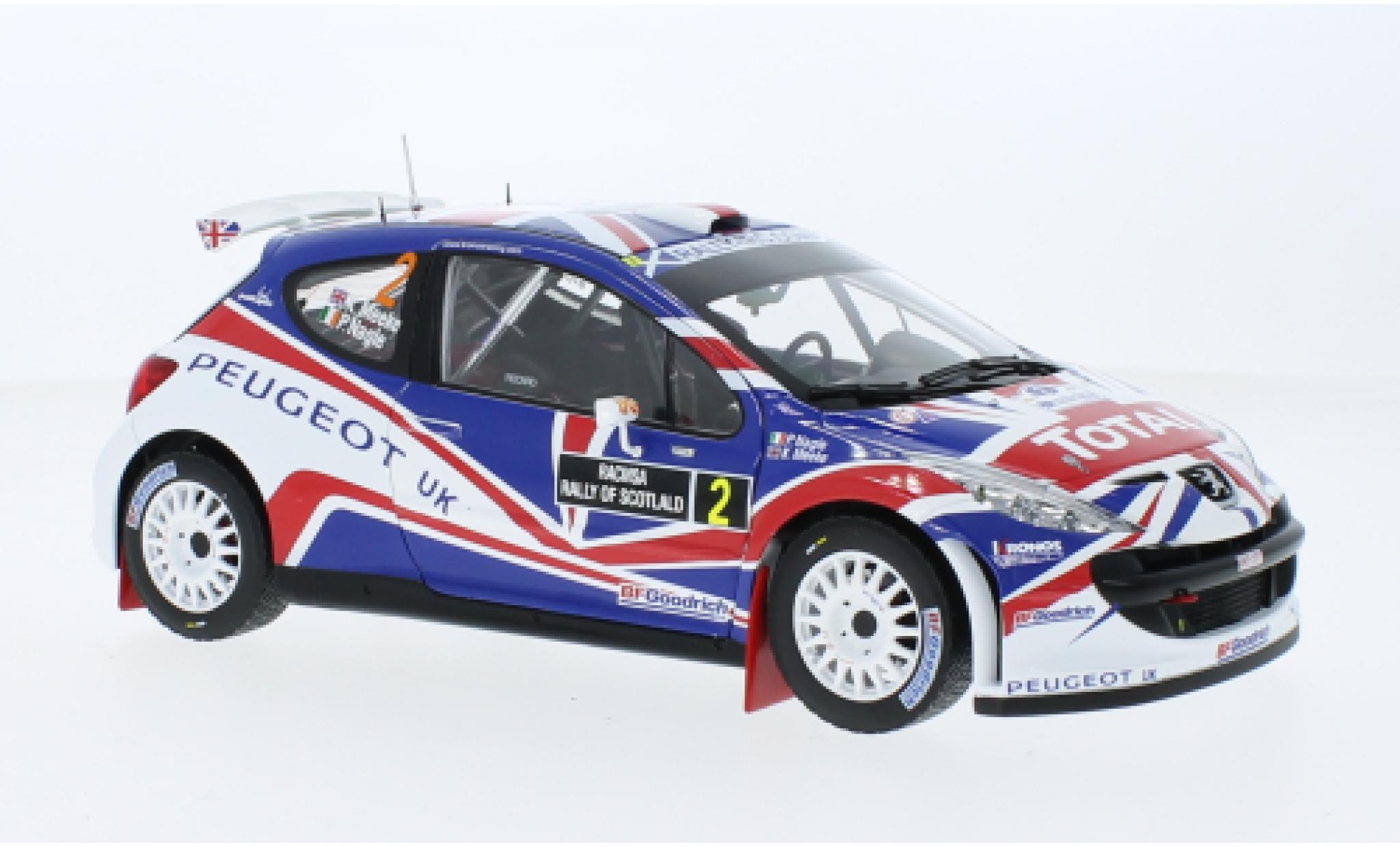 Peugeot 207 1/18 Sun Star S2000 No.2 Rally Of Scotland 2010 diecast model cars