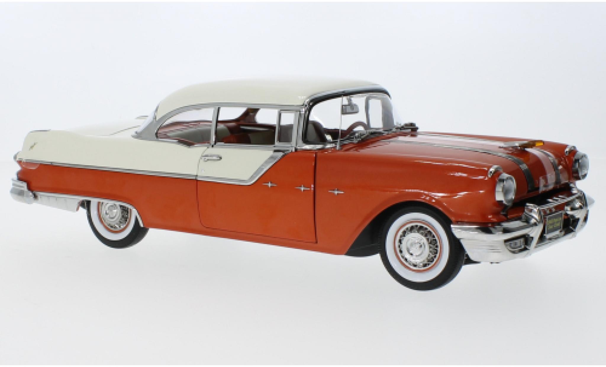 Pontiac Star Chief 1/18 Sun Star Hardtop le cuivre/white 1955 diecast model cars