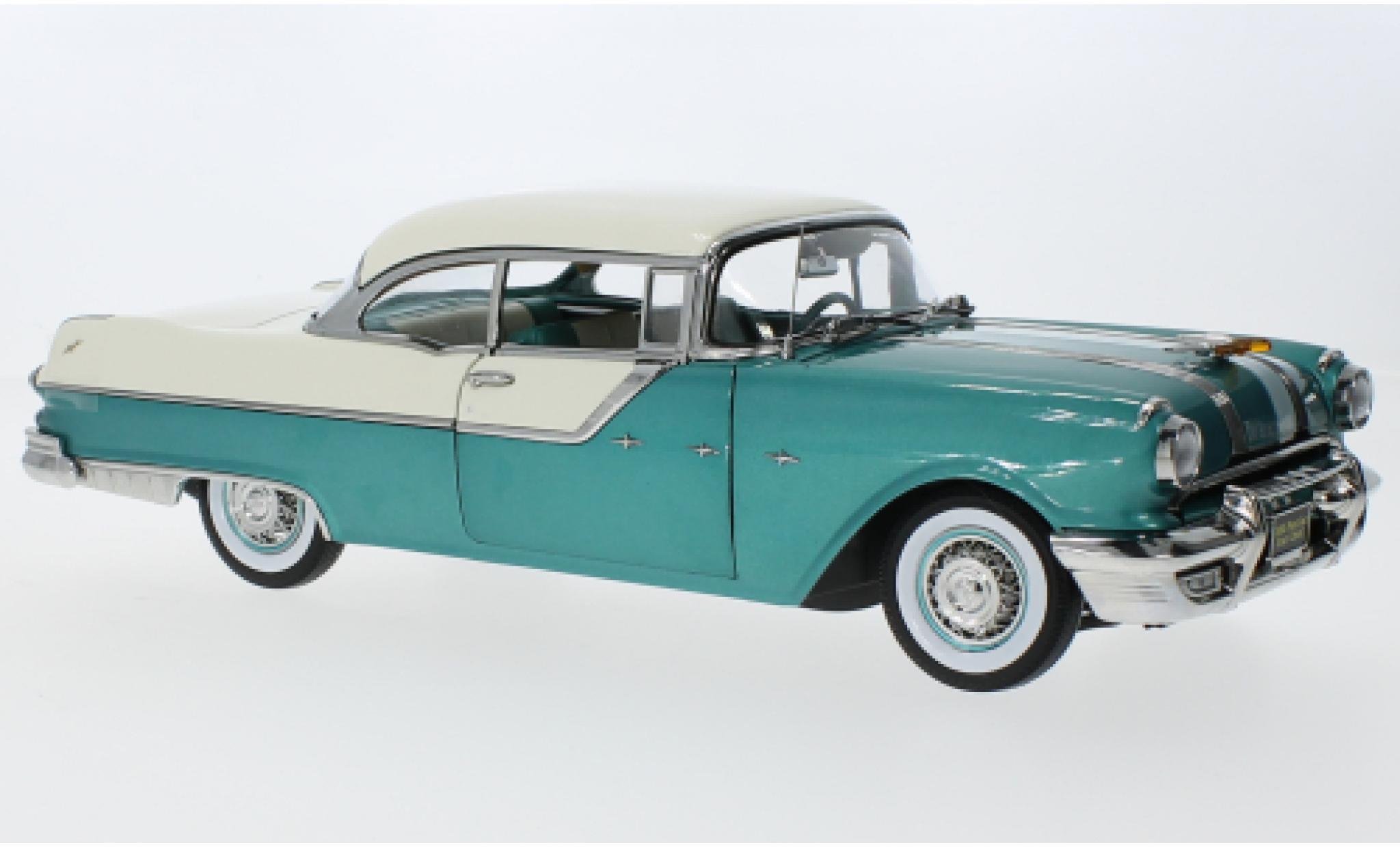 Pontiac Star Chief 1/18 Sun Star Hardtop metallise vert/white 1955 diecast model cars