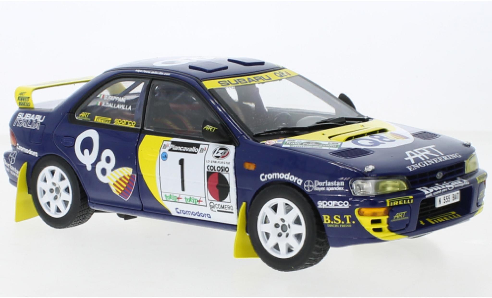 Subaru Impreza 1/18 Sun Star 555 No.1 Rally Piancavallo 1998 diecast model cars