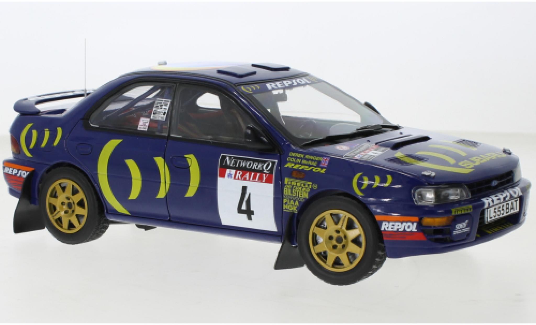 Subaru Impreza 1/18 Sun Star 555 No.4 Rally WM RAC Rally 1995 diecast model cars