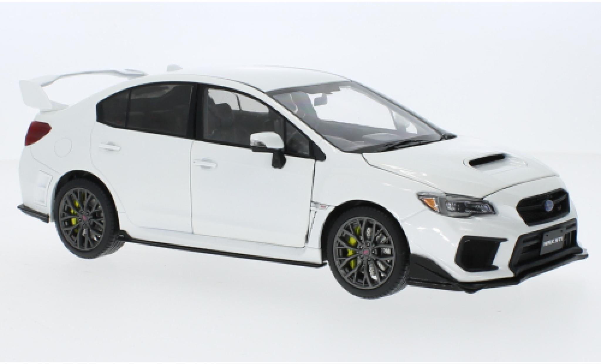 Subaru WRX 1/18 Sun Star STI (S207) metallise white RHD 2018 diecast model cars