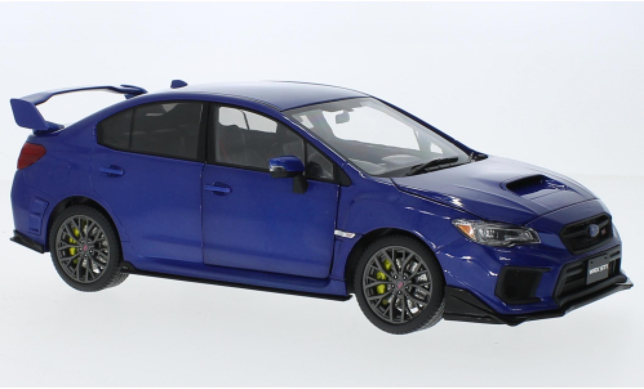 Subaru WRX 1/18 Sun Star STI (S207) metallise blue RHD 2018 diecast model cars