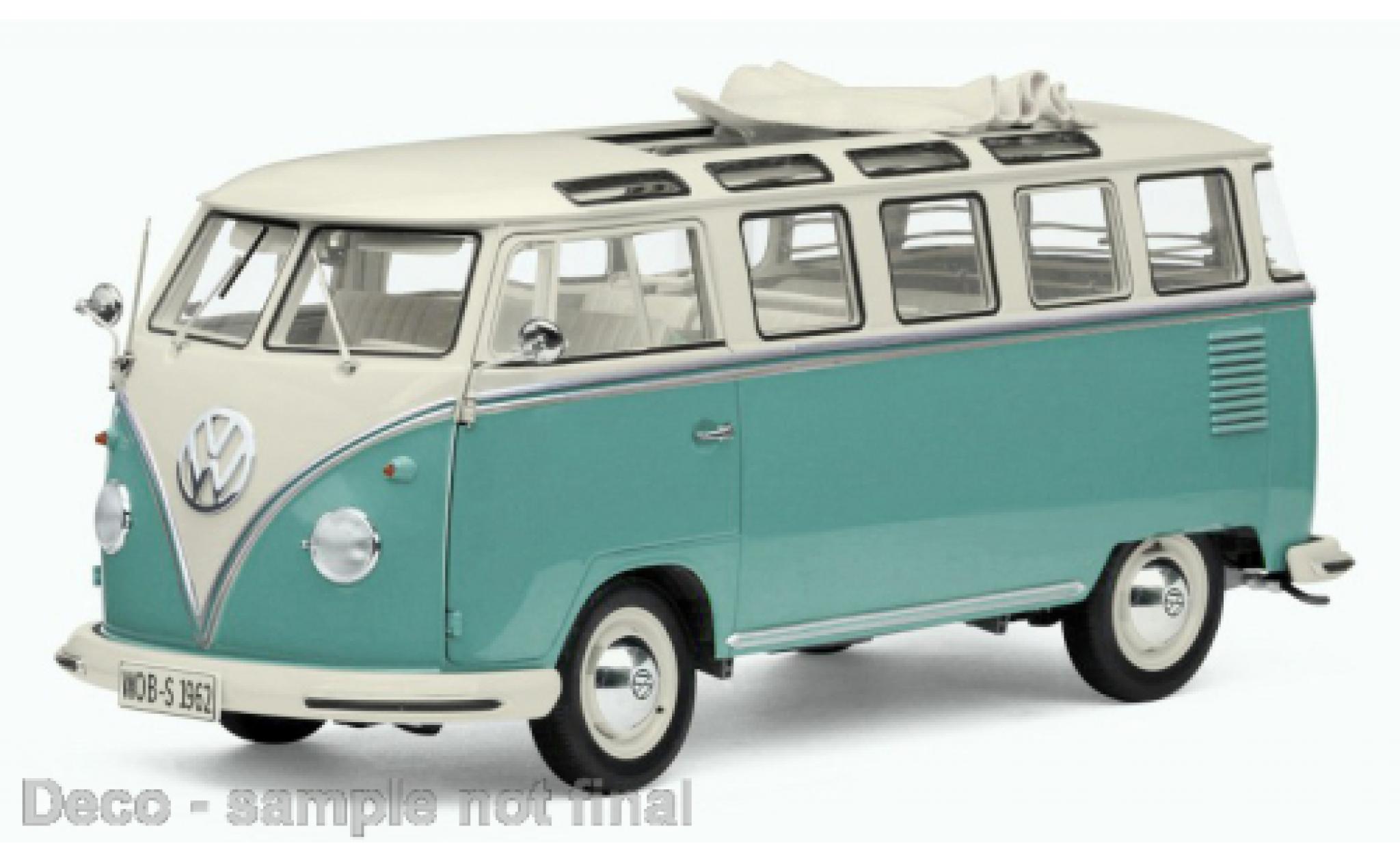 Volkswagen T1 1/12 Sun Star Samba white/t&uuml;rkis 1962 1:12 diecast model cars