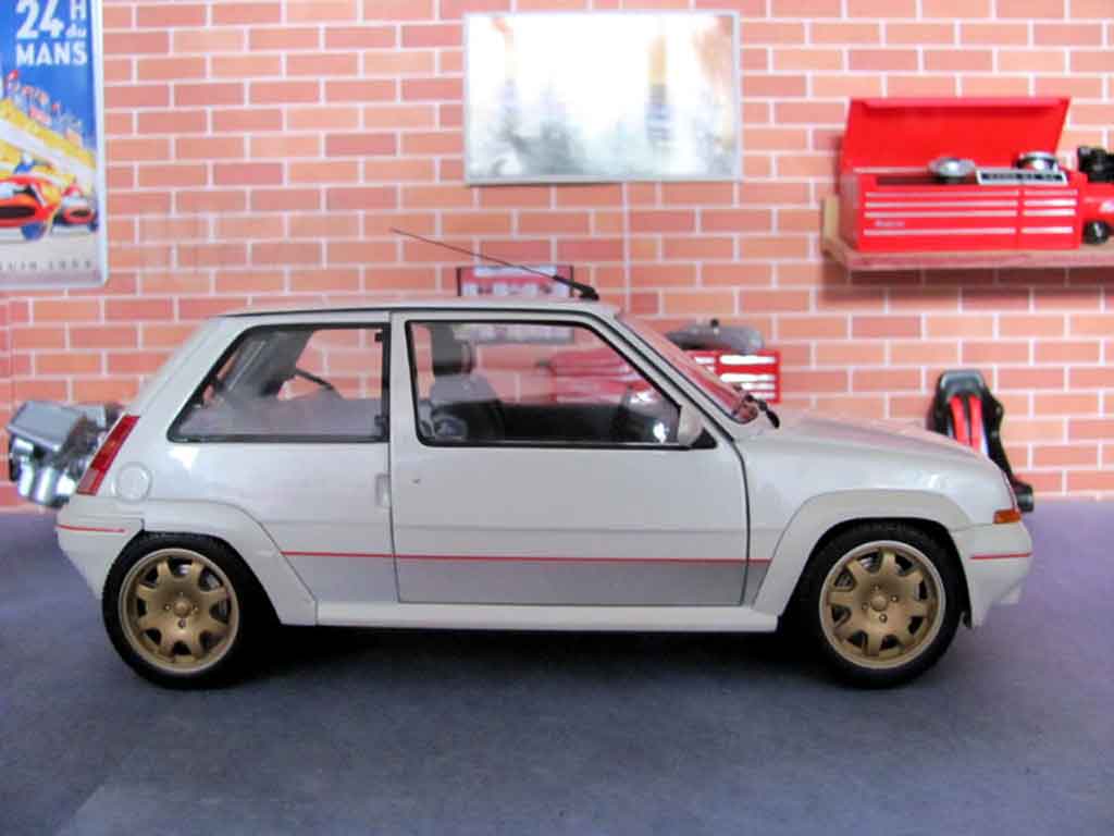 Renault 5 Phase 1 GT Turbo 1 white jantes clio williams 1/18 Norev