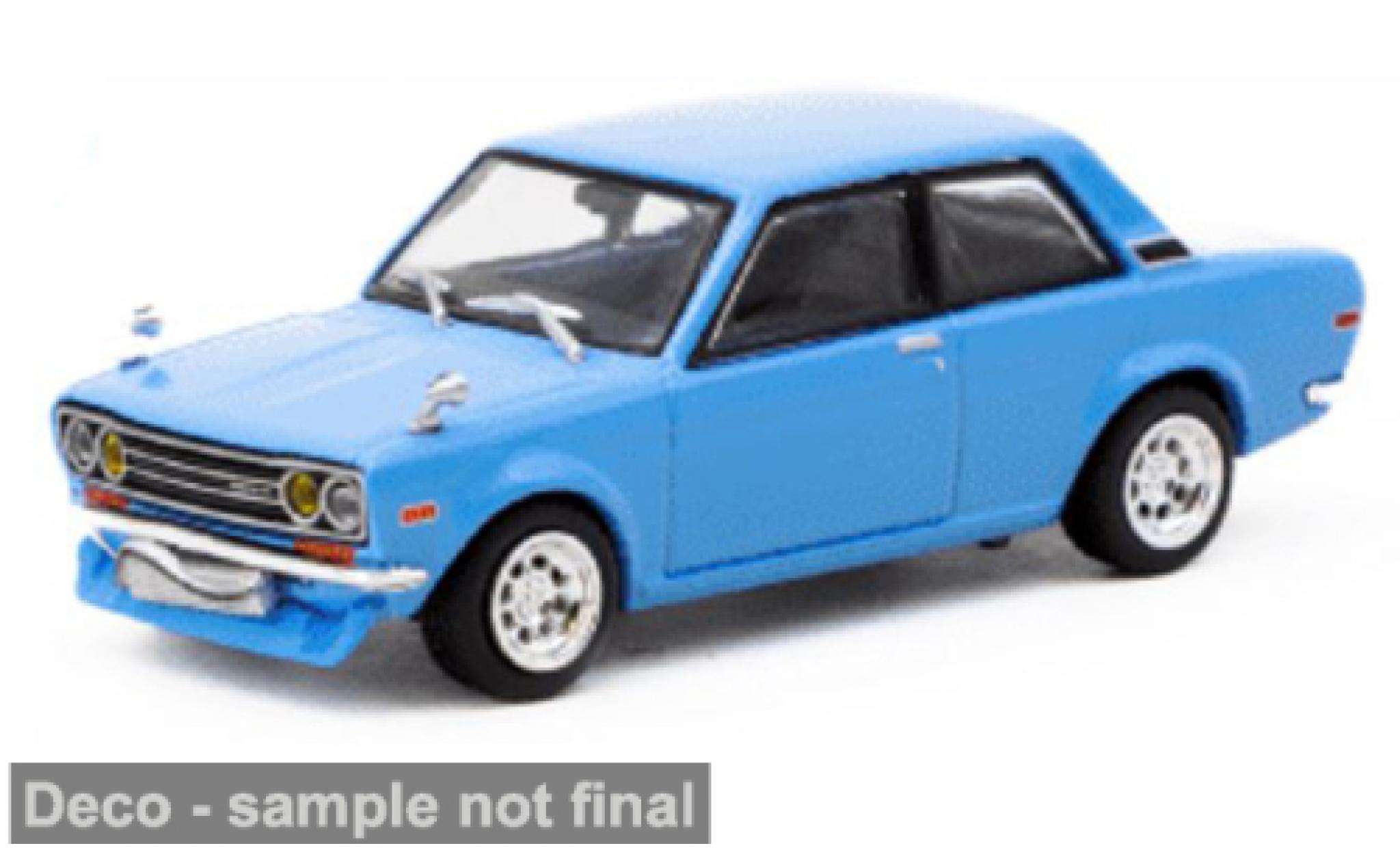 Datsun 510 1/64 Tarmac Works blue 1:64 diecast model cars