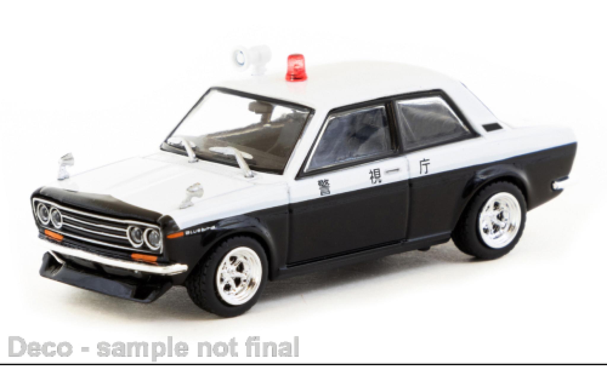 Datsun 510 1/64 Tarmac Works Japanische Police 1:64 diecast model cars