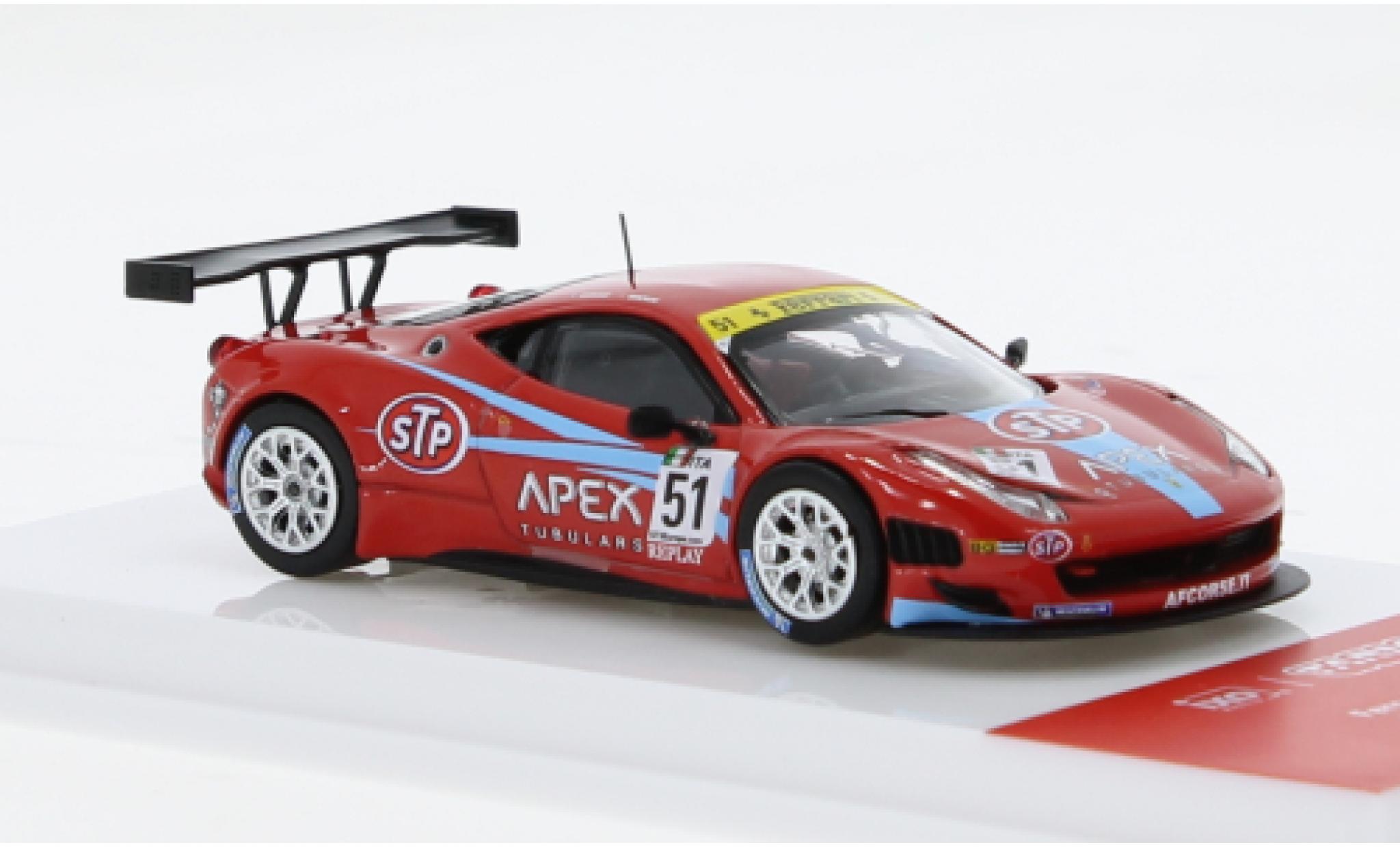 Ferrari 458 1/64 Tarmac Works Italia GT3 No.51 FIA GT3 2011 1:64 diecast model cars