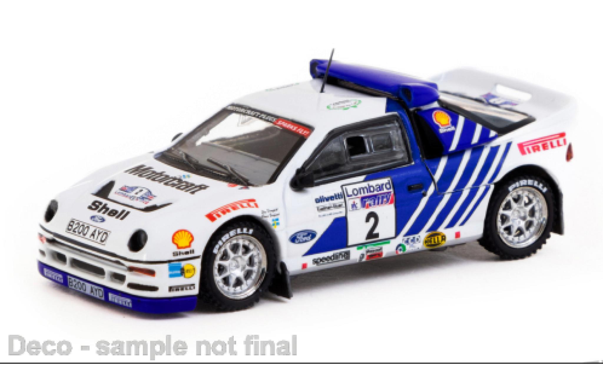Ford RS 200 1/64 Tarmac Works RS200 No.2 Rally WM RAC Rally 1986 1:64 diecast model cars