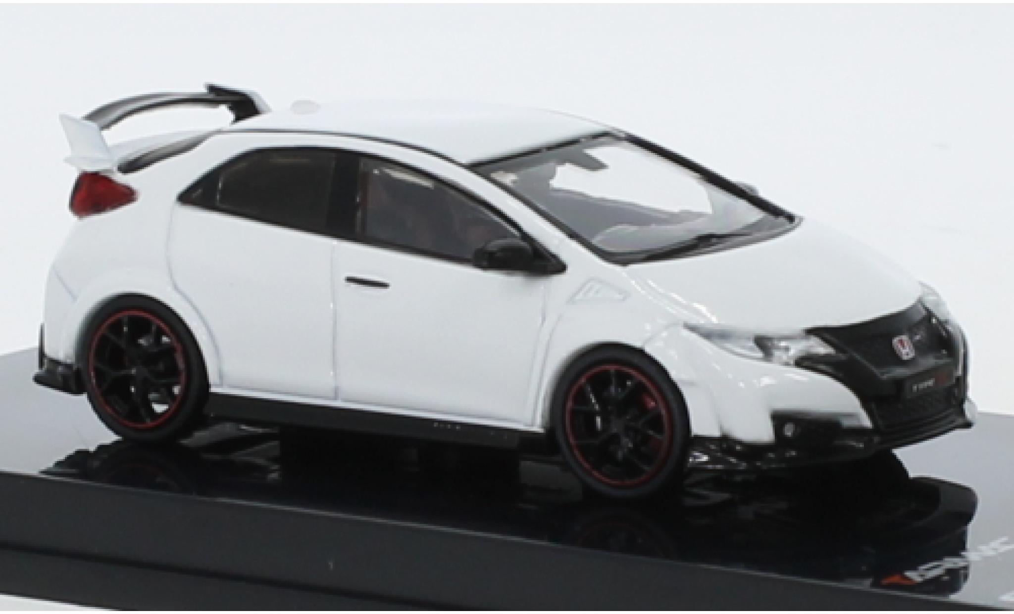 Honda Civic 1/64 Tarmac Works Type R (FK2) white RHD 2016 diecast model cars