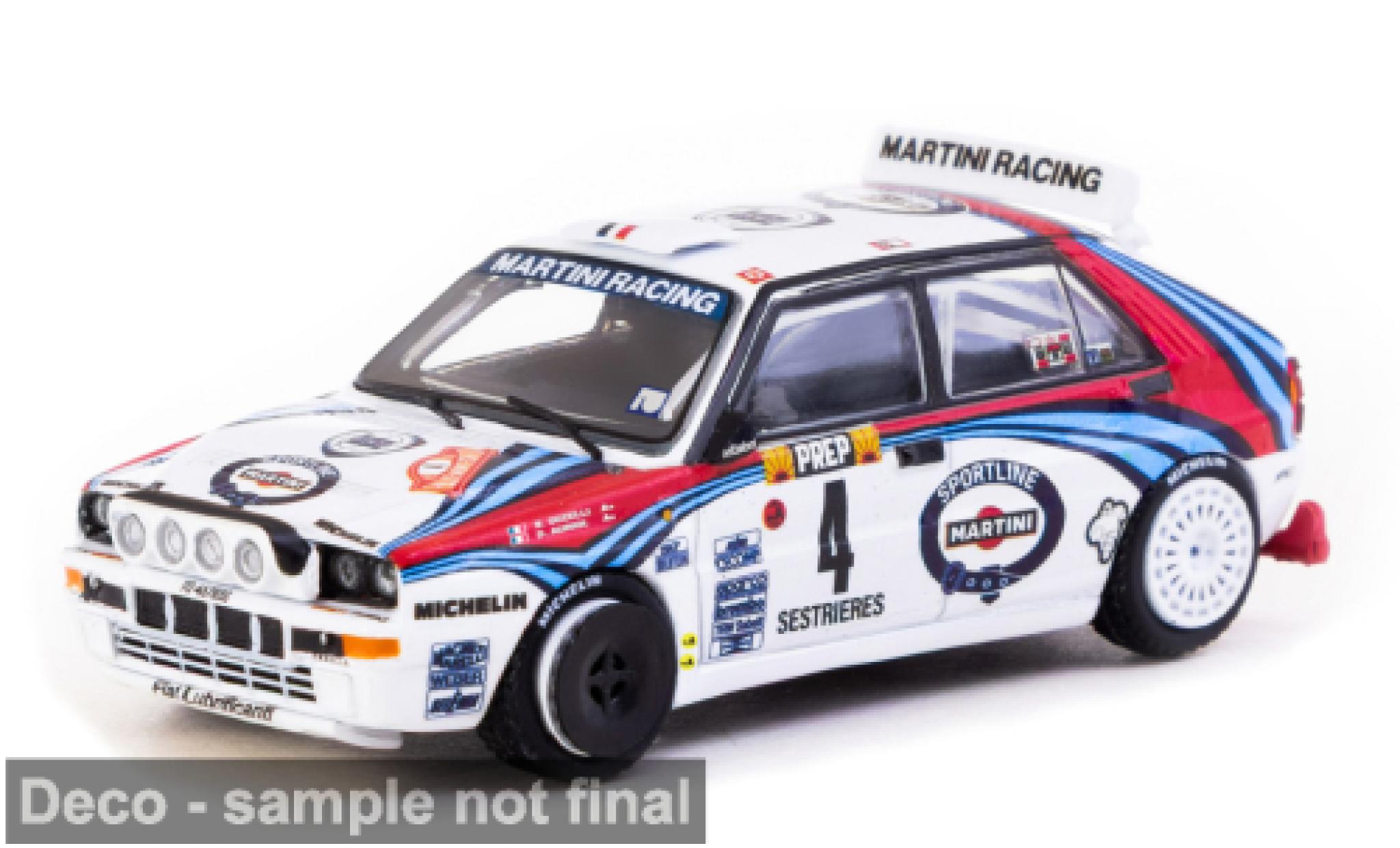 Lancia Delta 1/64 Tarmac Works HF Integrale Rally Monte Carlo 1992 #4 1:64 diecast model cars