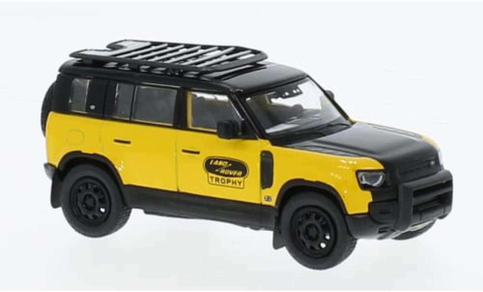 Land Rover Defender 1/64 Tarmac Works 110 Trophy Edition yellow 1:64 diecast model cars
