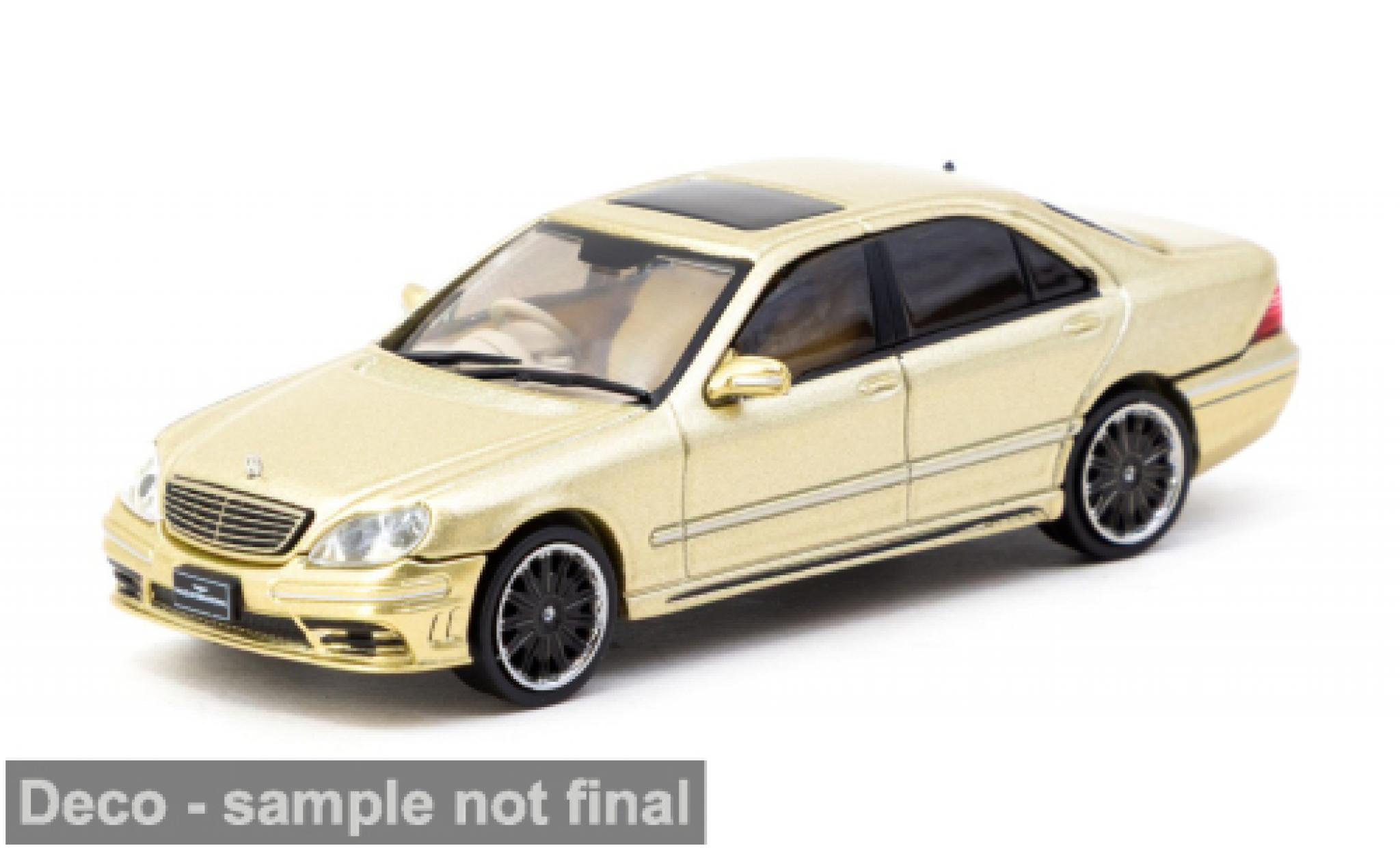 Mercedes Classe S 1/64 Tarmac Works (W220) Wald gold 1:64 diecast model cars