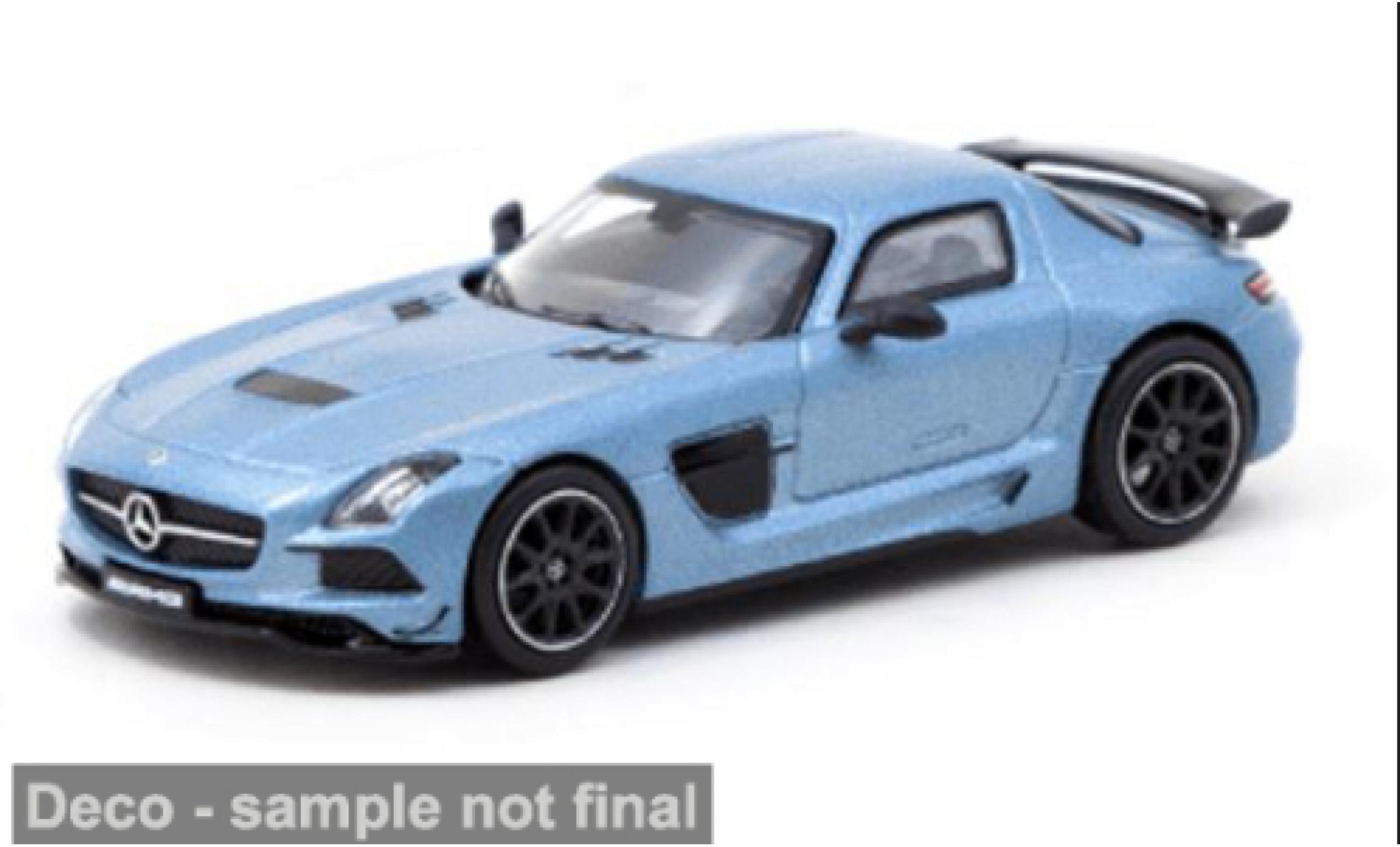 MG B 1/64 Tarmac Works Mercedes SLS A lack Series blue 1:64 diecast model cars