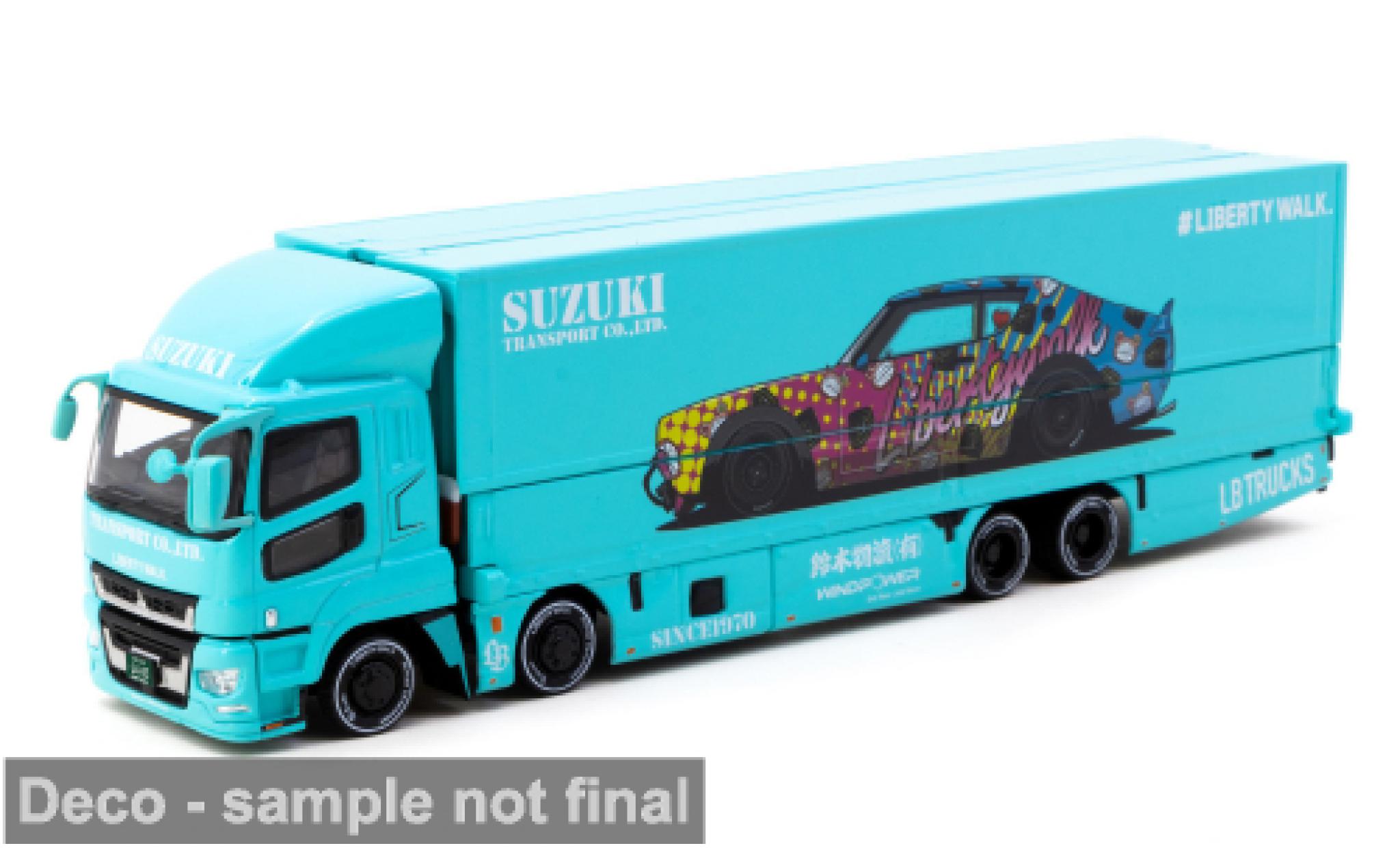 Mitsubishi Fuso 1/64 Tarmac Works Super Great t&uuml;rkis 1:64 diecast model cars