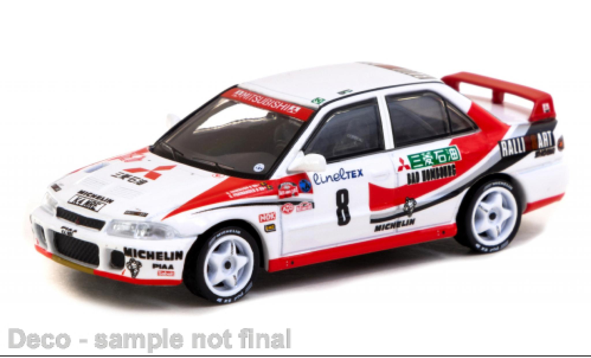 Mitsubishi Lancer 1/64 Tarmac Works Evolution I No.8 Ralliart Rally WM Rally Monte Carlo 1993 1:64 diecast model cars