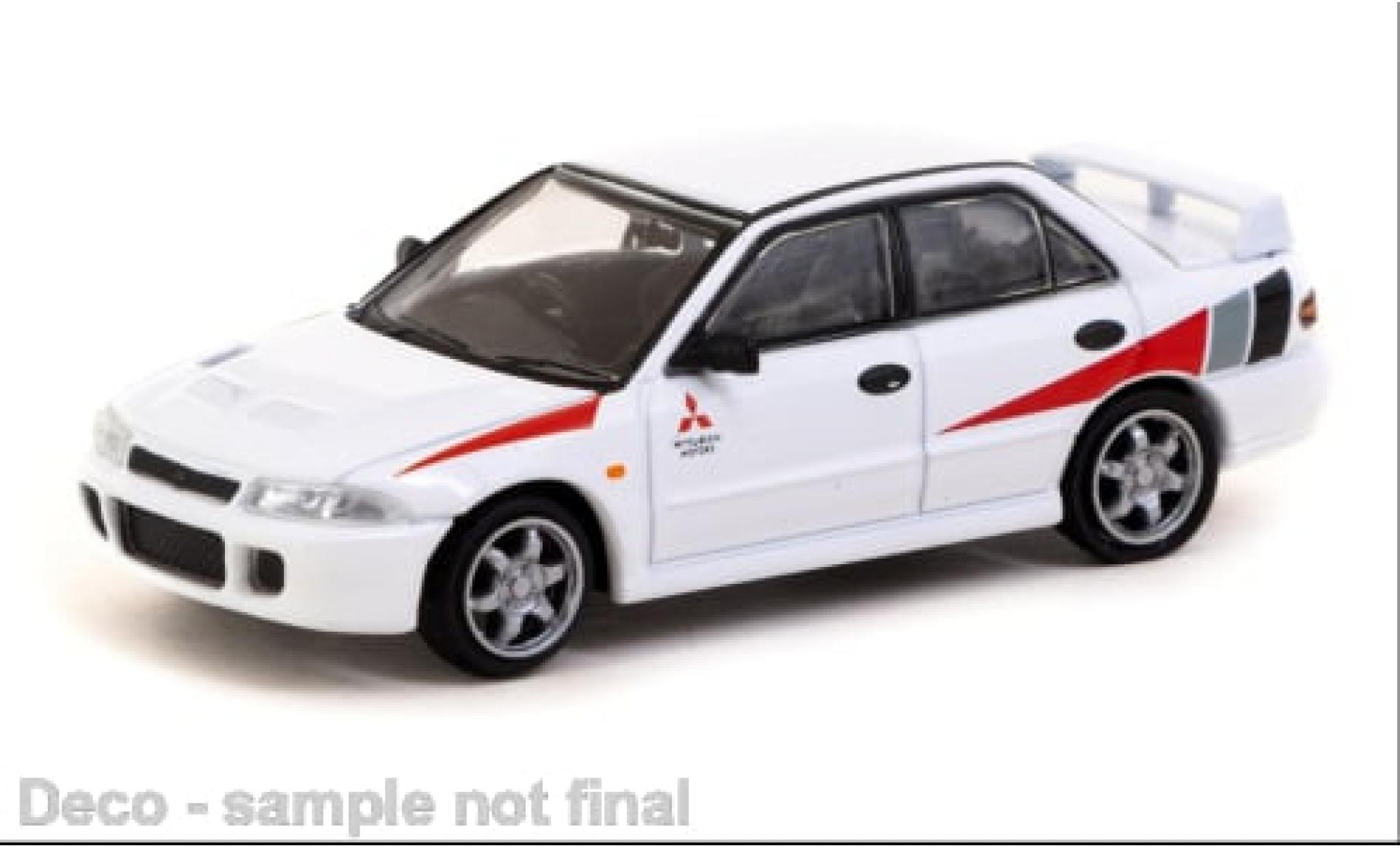 Mitsubishi Lancer 1/64 Tarmac Works RS Evolution white 1:64 diecast model cars