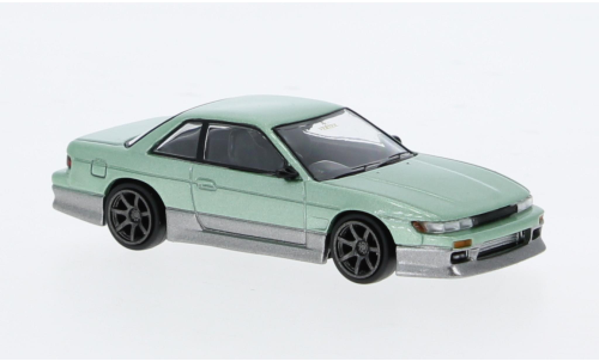 Nissan Silvia 1/64 Tarmac Works (S13) Vertex metallise green/grey 1:64 diecast model cars