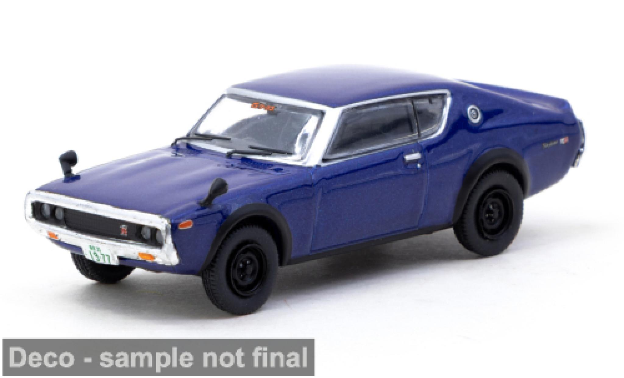 Nissan Skyline 1/64 Tarmac Works 2000 GT-R (KPGC110) blue 1974 1:64 diecast model cars